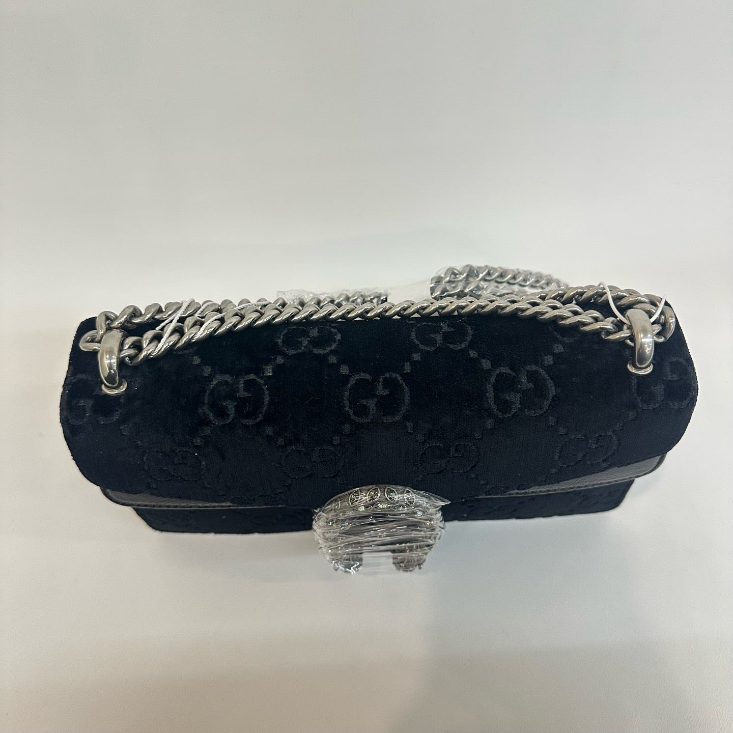 Gucci - Dionysus Chain Bag - Velvet and Patent leather - Black - (medium)