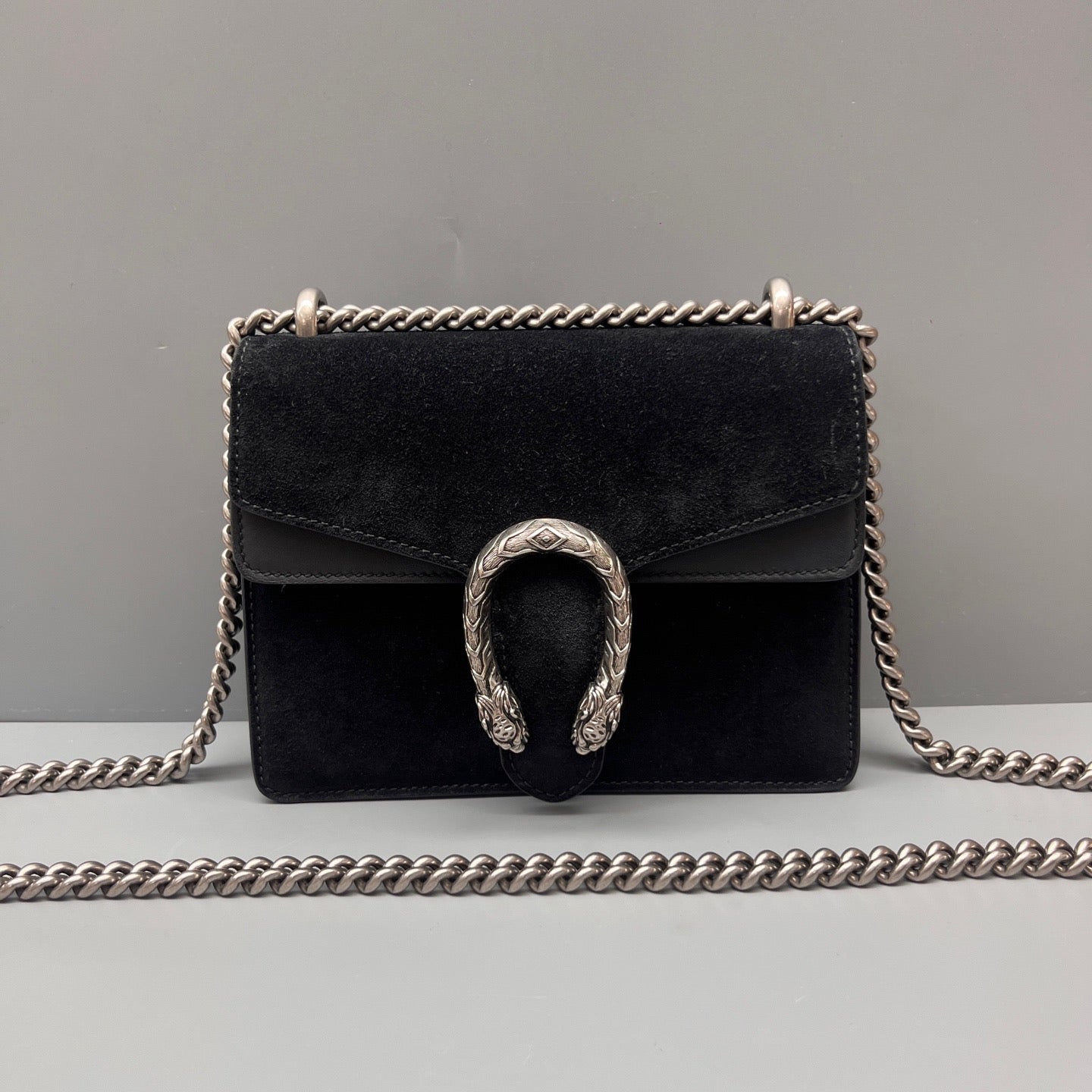 Gucci - Dionysus Chain Bag - Velvet - Black - (Mini)
