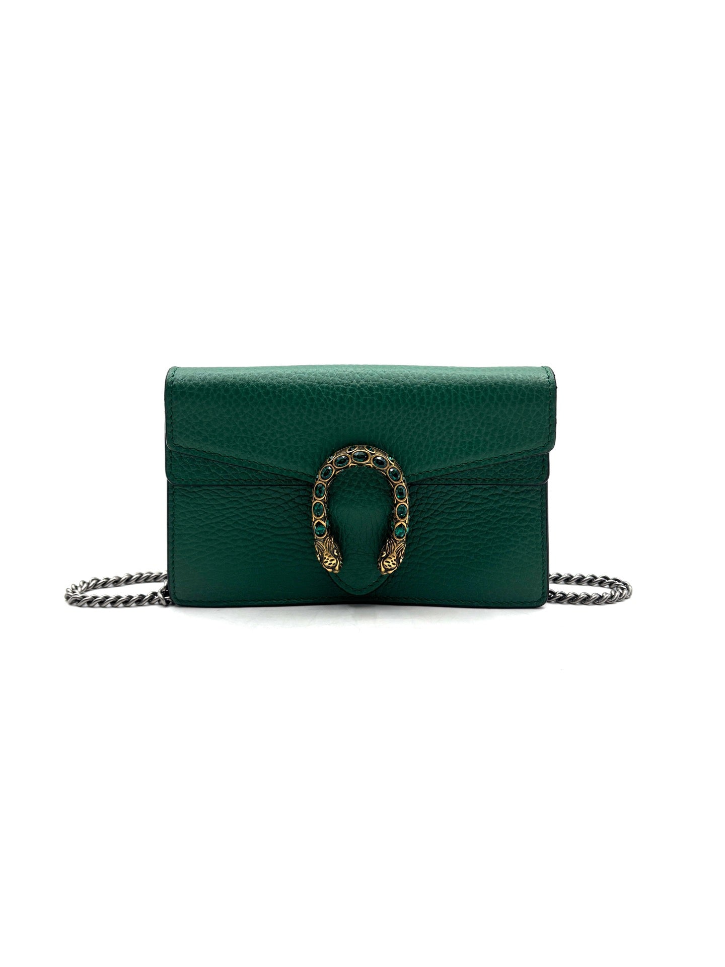 Gucci - Dionysus Chain Wallet - Grained leather - Emerald Green - (mini)