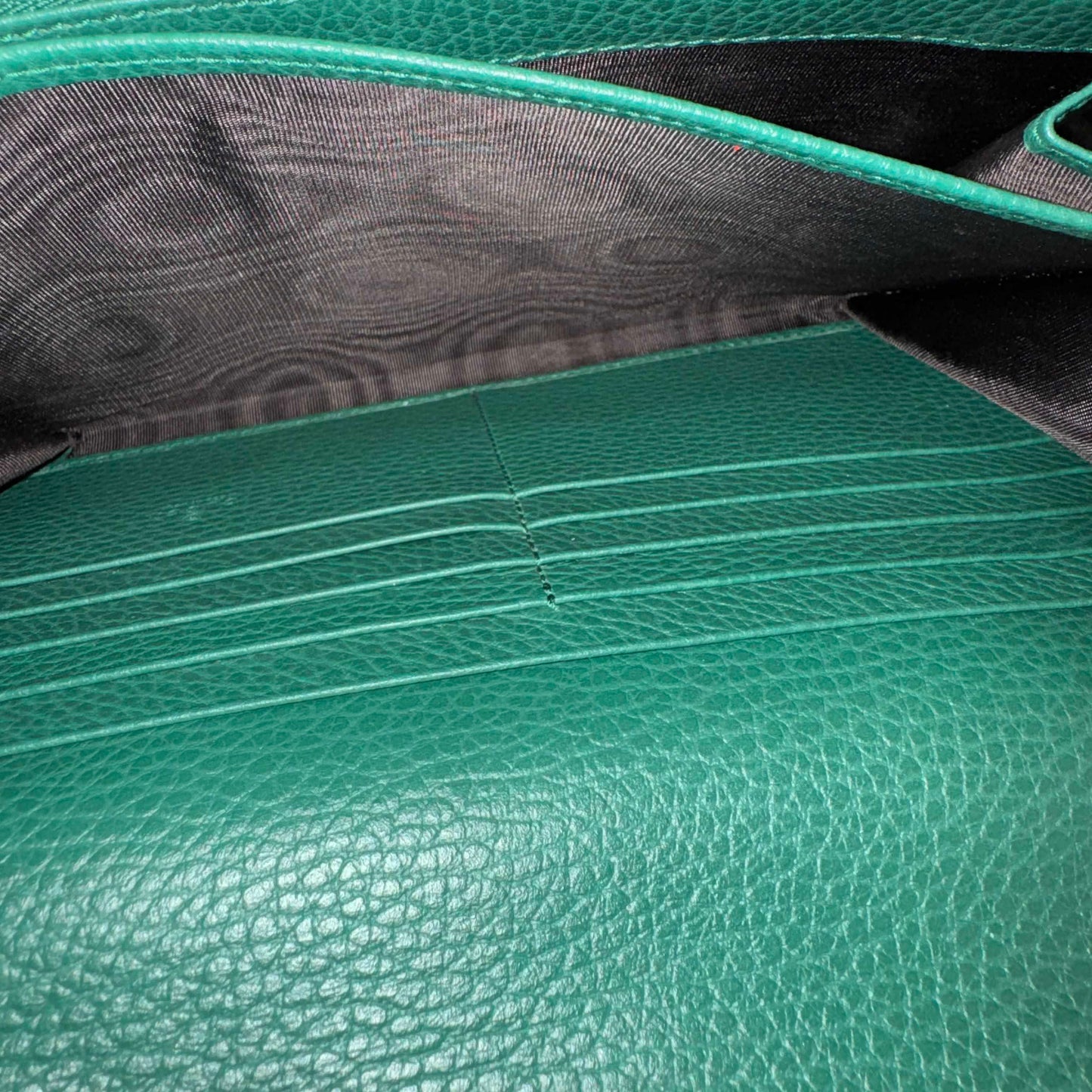 Gucci - Dionysus Chain Wallet - Grained leather - Green - (mini)