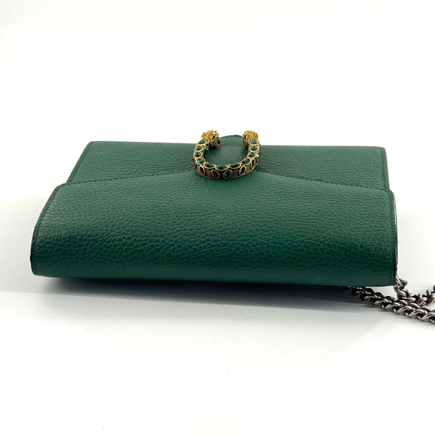 Gucci - Dionysus Chain Wallet - Grained leather - Green - (mini)