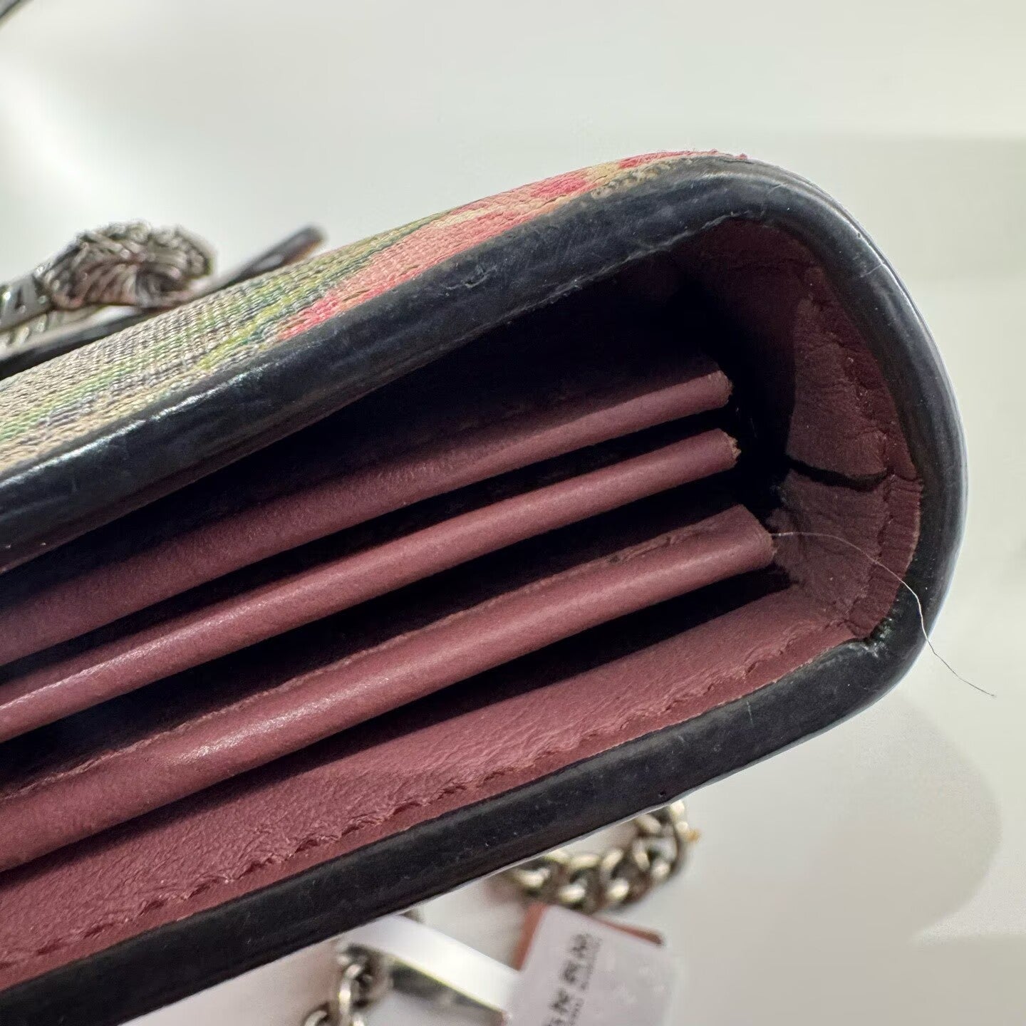 Gucci - Dionysus Floral Chain Wallet - GG Supreme coated canvas with leather trim - Multicolour - (Mini)