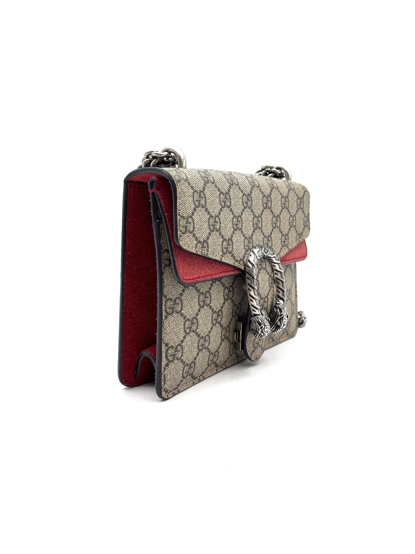 Gucci - Dionysus - GG Supreme canvas and suede - Beige and Red with ebony accents - (mini)