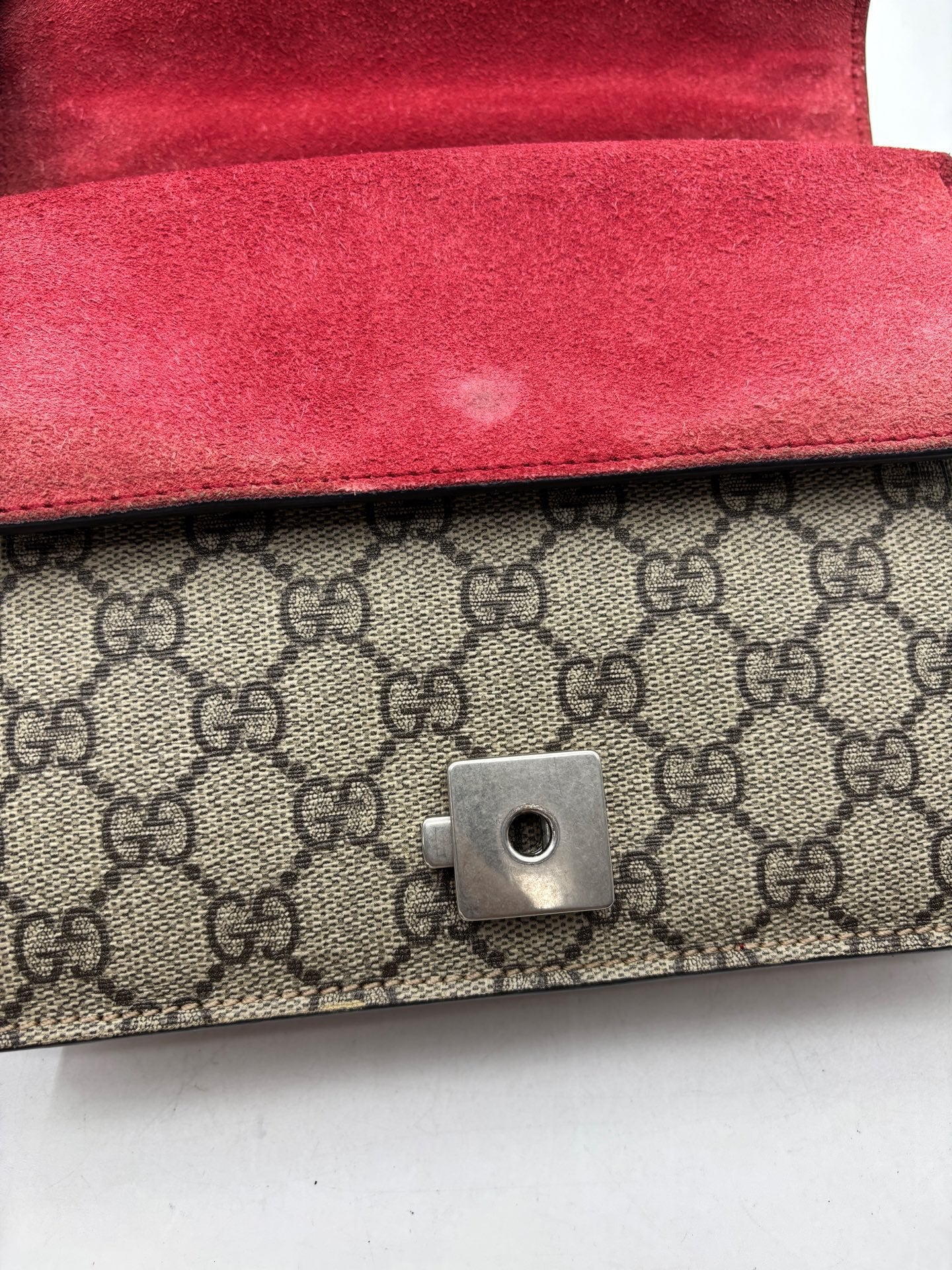 Gucci - Dionysus - GG Supreme canvas and suede - Beige and Red with ebony accents - (mini)
