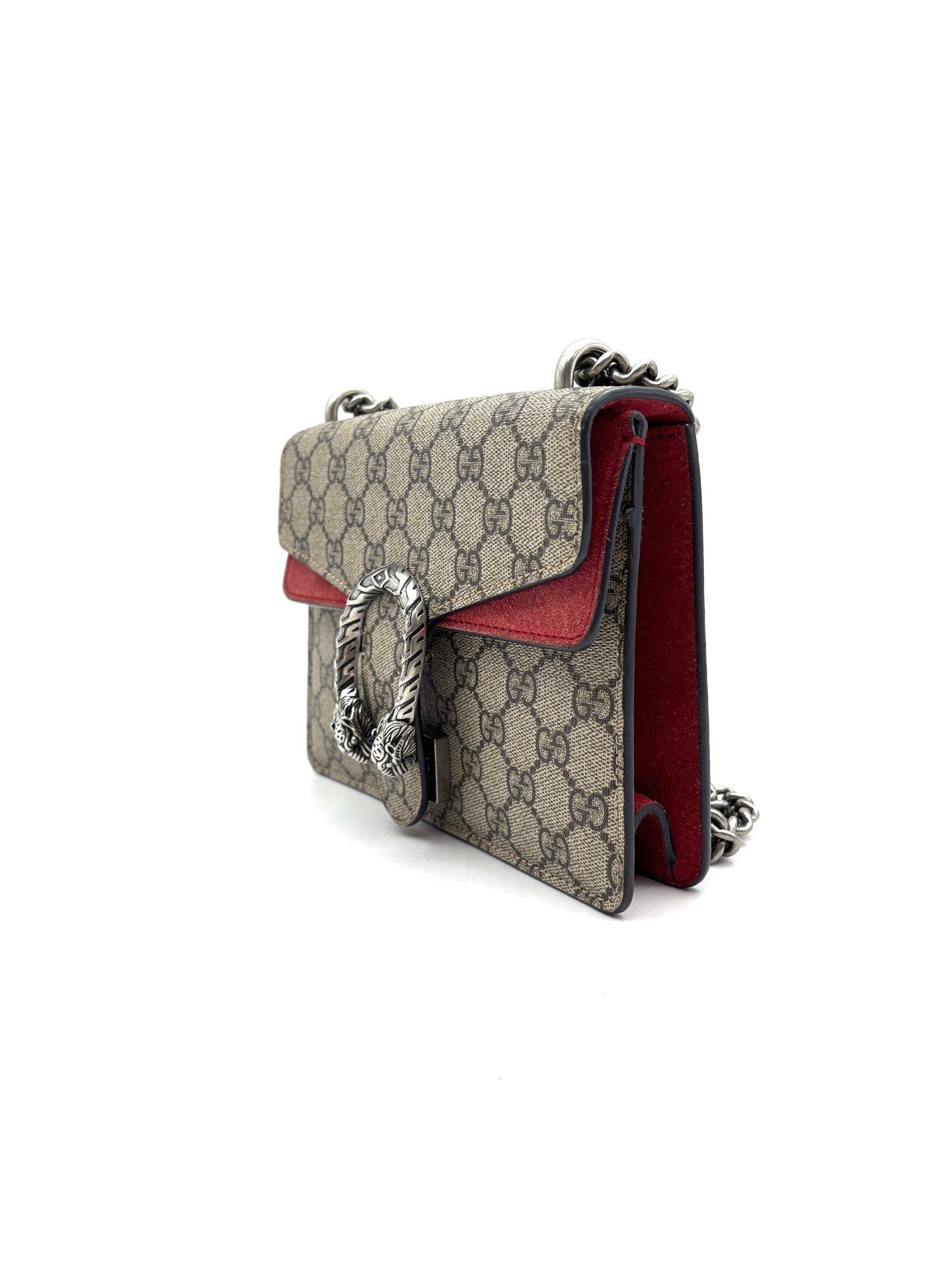 Gucci - Dionysus - GG Supreme canvas and suede - Beige and Red with ebony accents - (mini)
