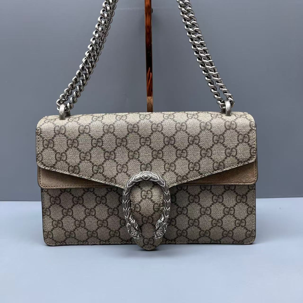 Gucci - Dionysus - GG Supreme canvas and suede - Beige - (Medium)