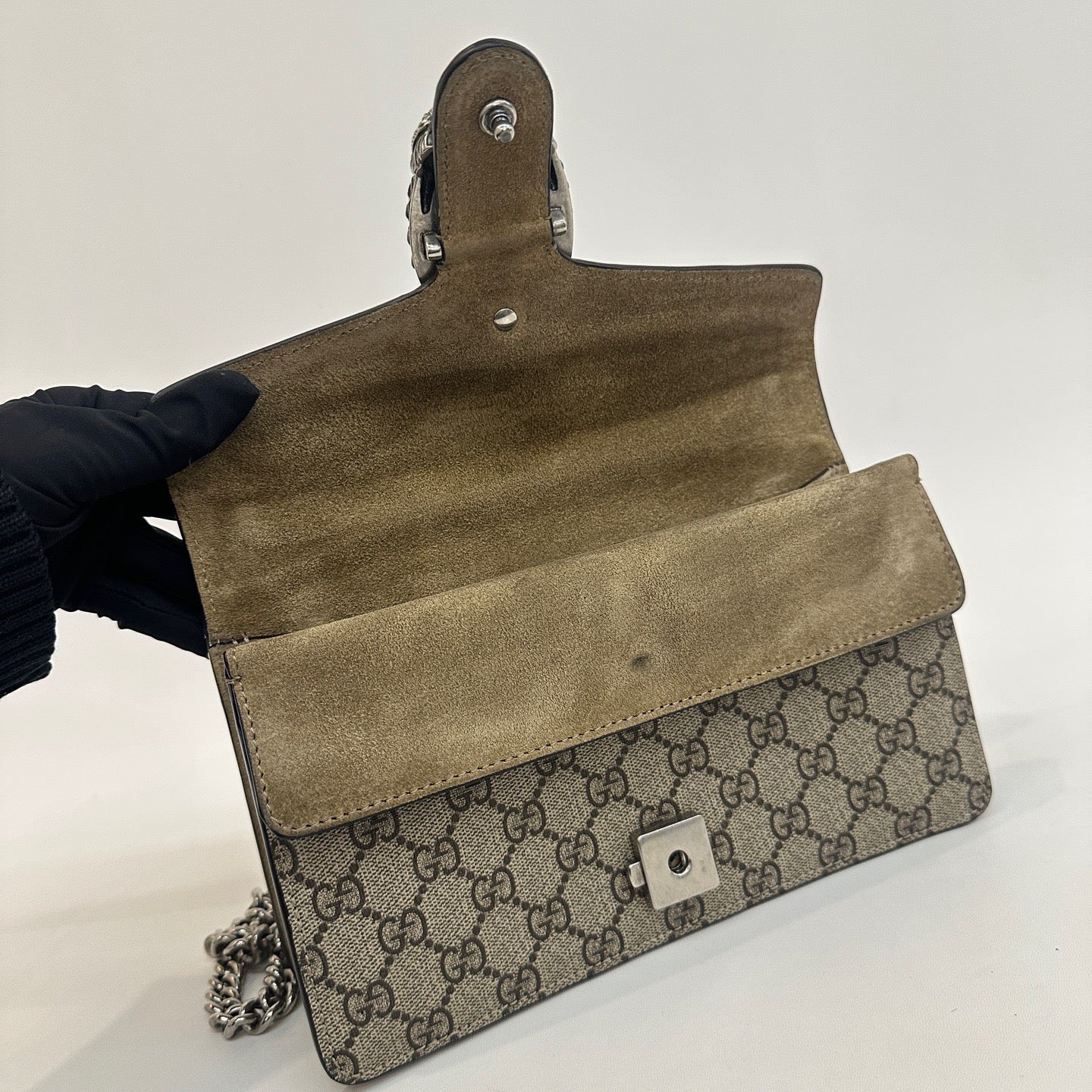 Gucci - Dionysus - GG Supreme canvas and suede - Beige - (medium)