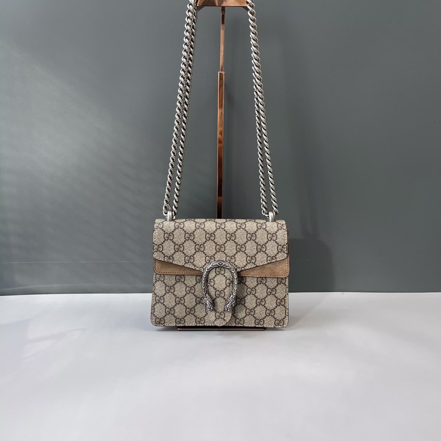 Gucci - Dionysus - GG Supreme canvas and suede - Camel - (mini)