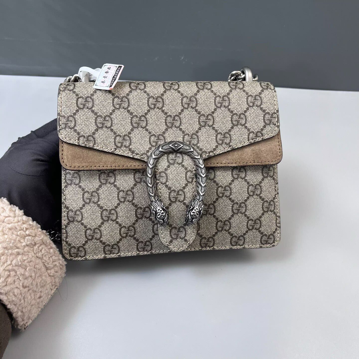 Gucci - Dionysus - GG Supreme canvas and suede - Camel - (mini)