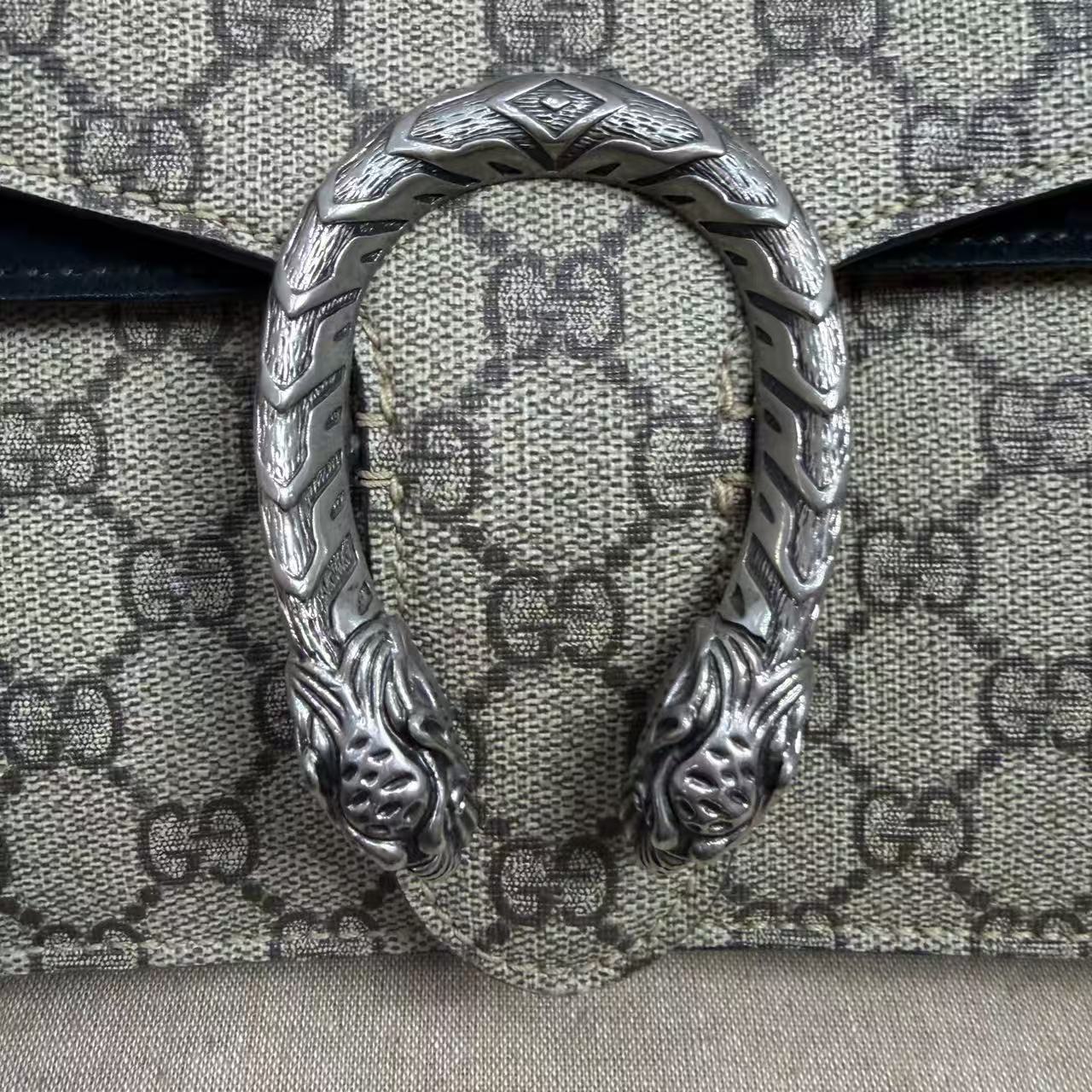 Gucci - Dionysus - GG Supreme canvas with black suede and leather trim - Black - (medium)