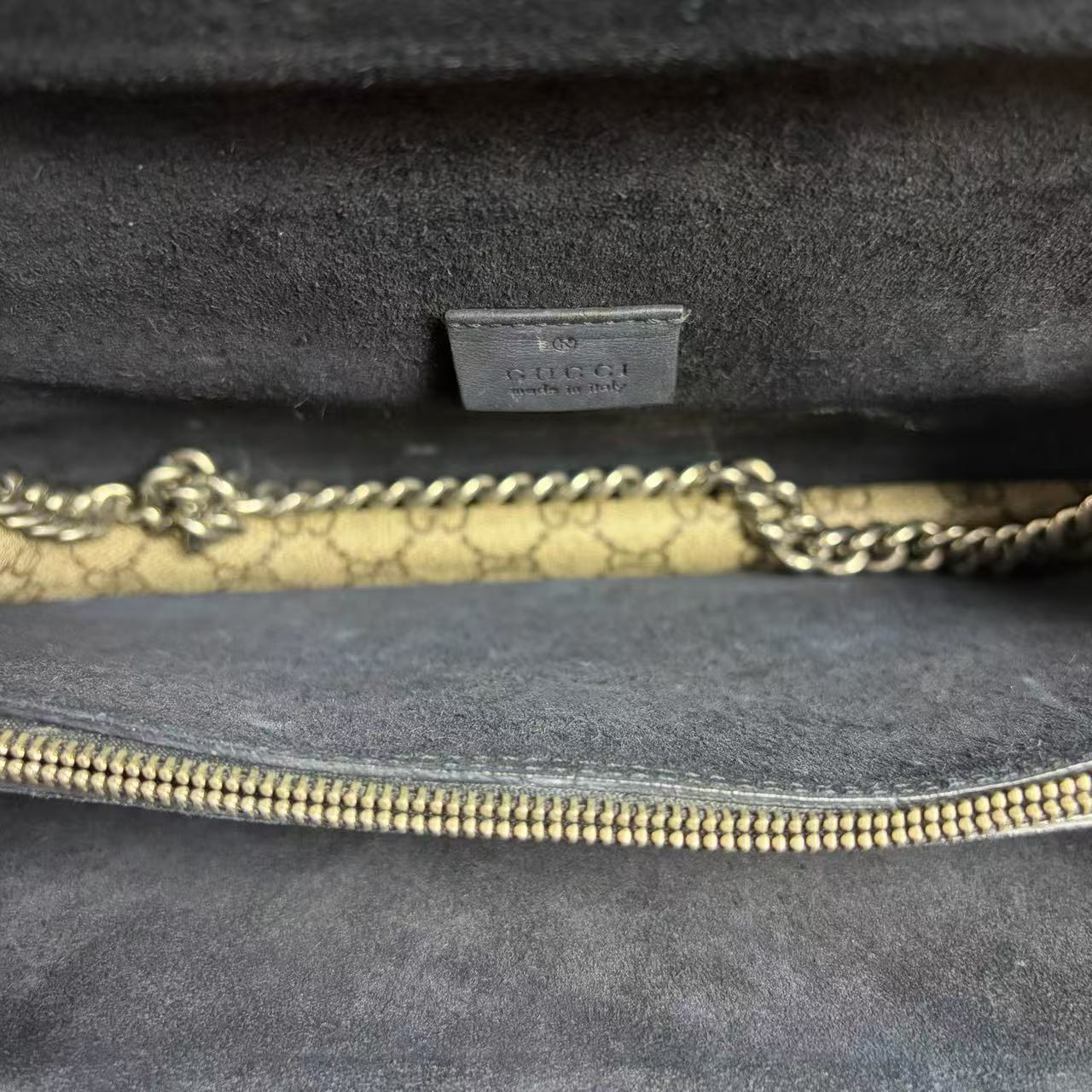 Gucci - Dionysus - GG Supreme canvas with black suede and leather trim - Black - (medium)