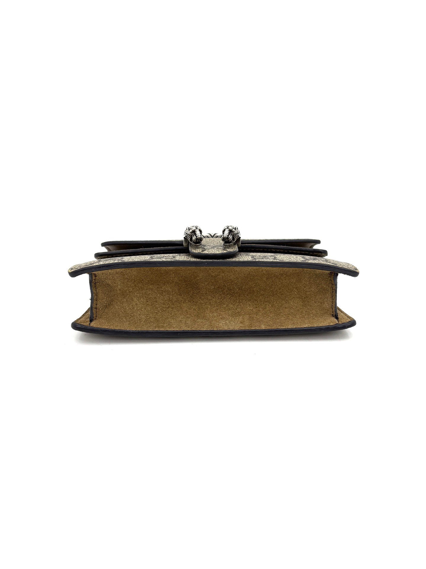 Gucci - Dionysus - GG Supreme canvas with suede and leather trim - Beige and Brown with antique silver-tone hardware - (mini)