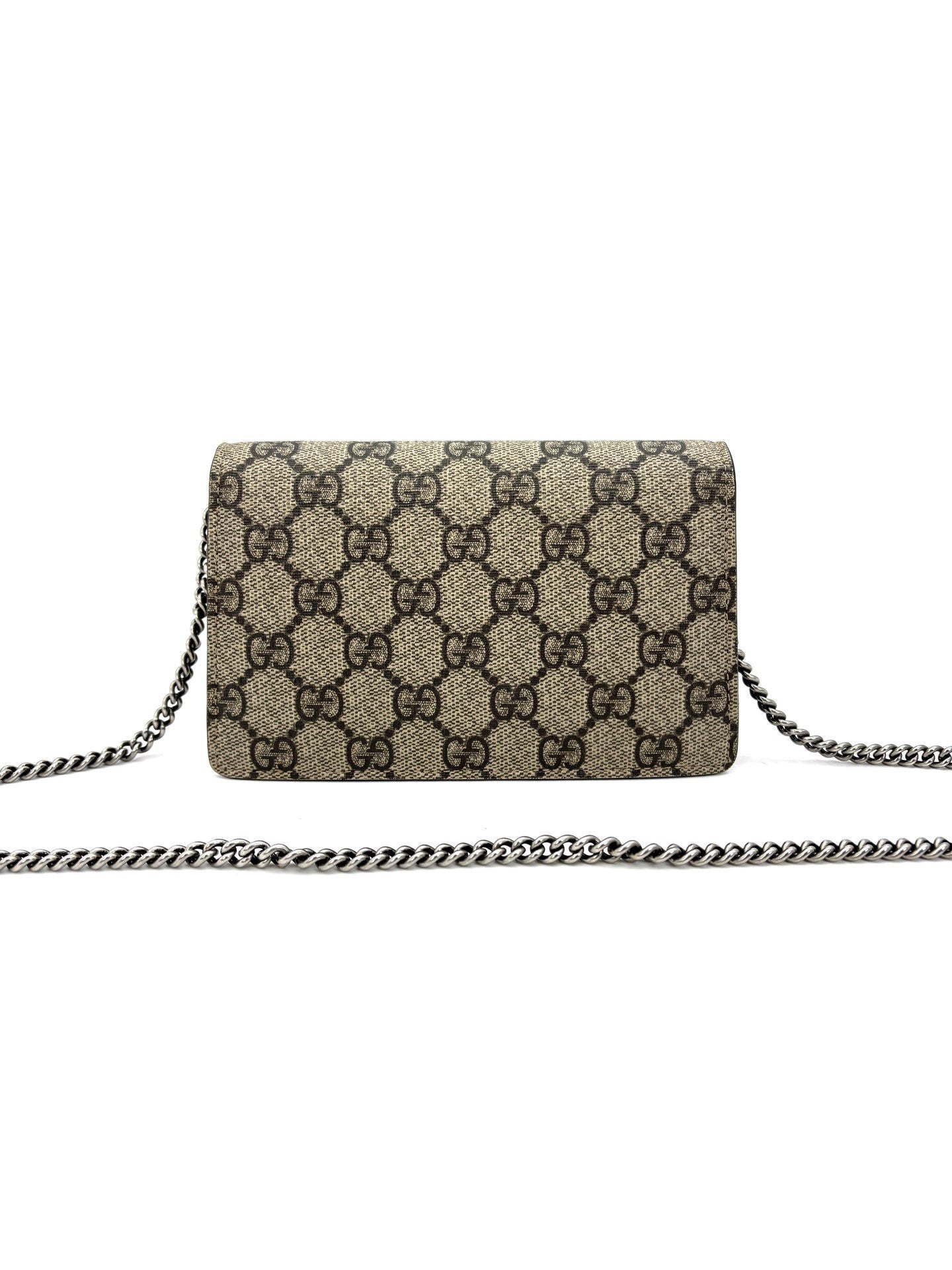 Gucci - Dionysus - GG Supreme canvas with suede and leather trim - Beige and Brown with antique silver-tone hardware - (mini)