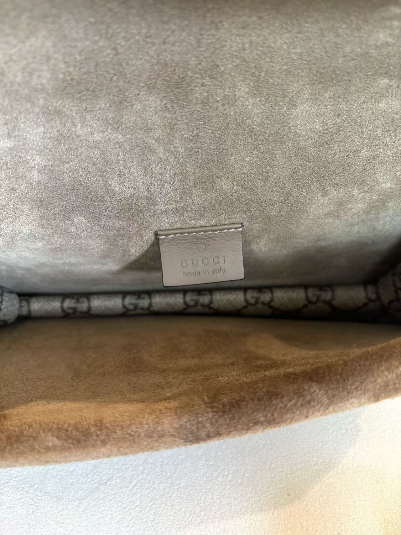 Gucci - Dionysus - GG Supreme canvas with suede trim - Beige and Brown - (small)