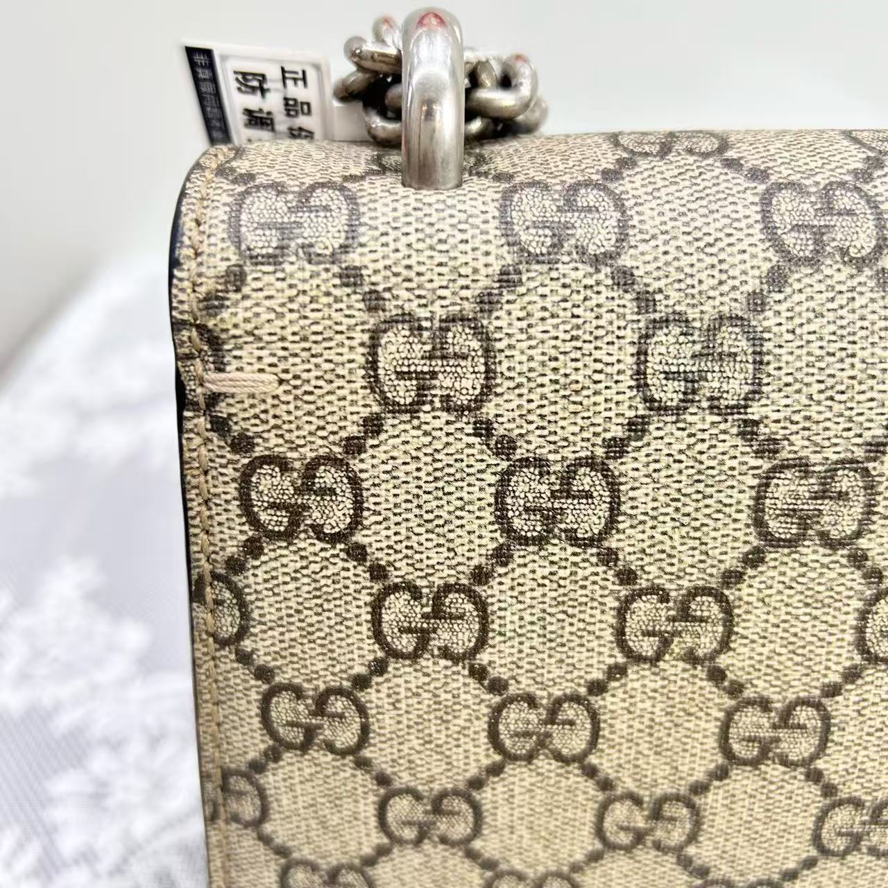 Gucci - Dionysus - GG Supreme canvas with suede trim - Beige GG Supreme canvas with Camel suede accents and silver-tone hardware - (Medium)