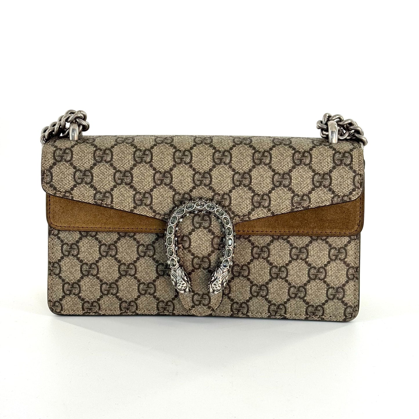 Gucci - Dionysus - GG Supreme canvas with suede trim - Beige with Camel accents - (medium)