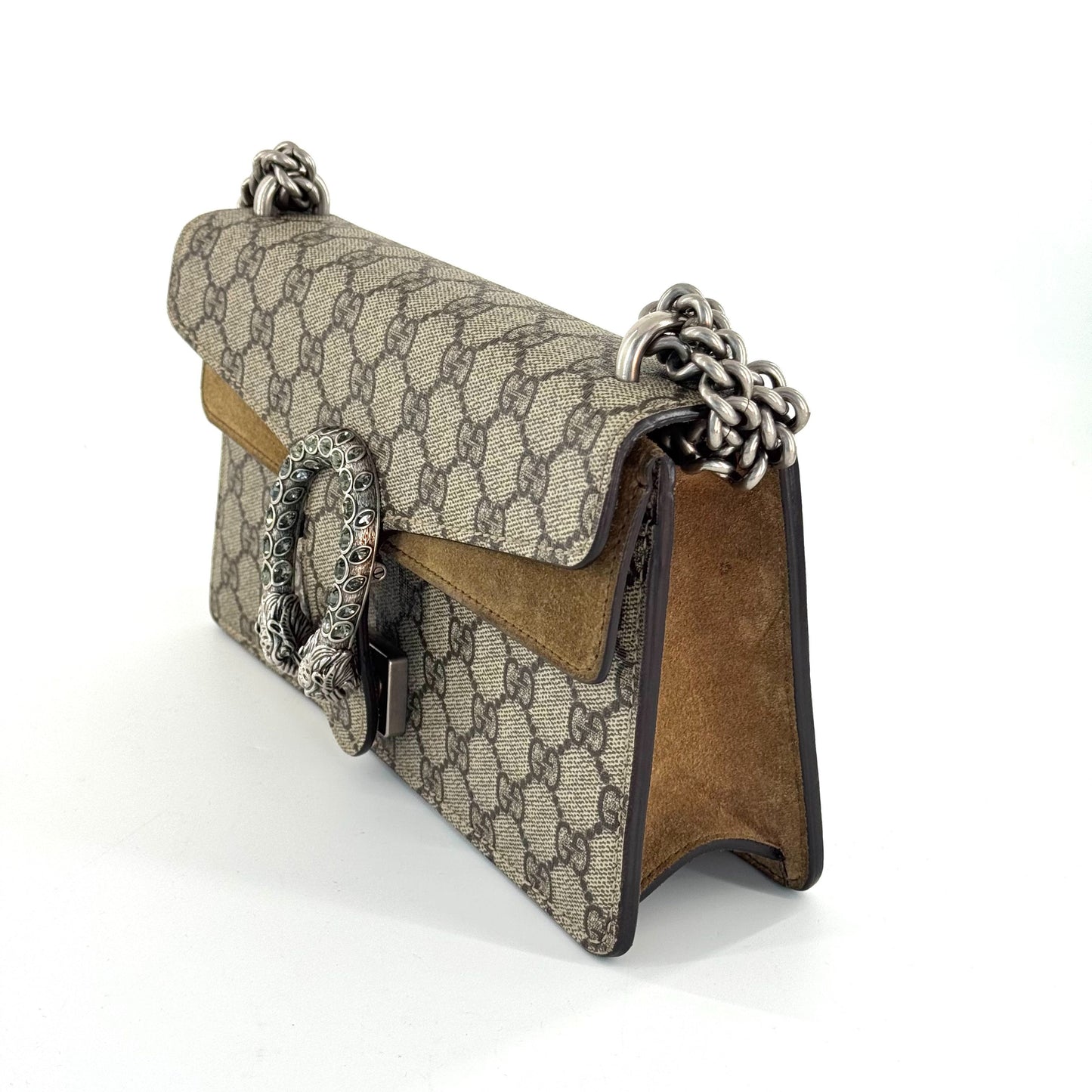 Gucci - Dionysus - GG Supreme canvas with suede trim - Beige with Camel accents - (medium)