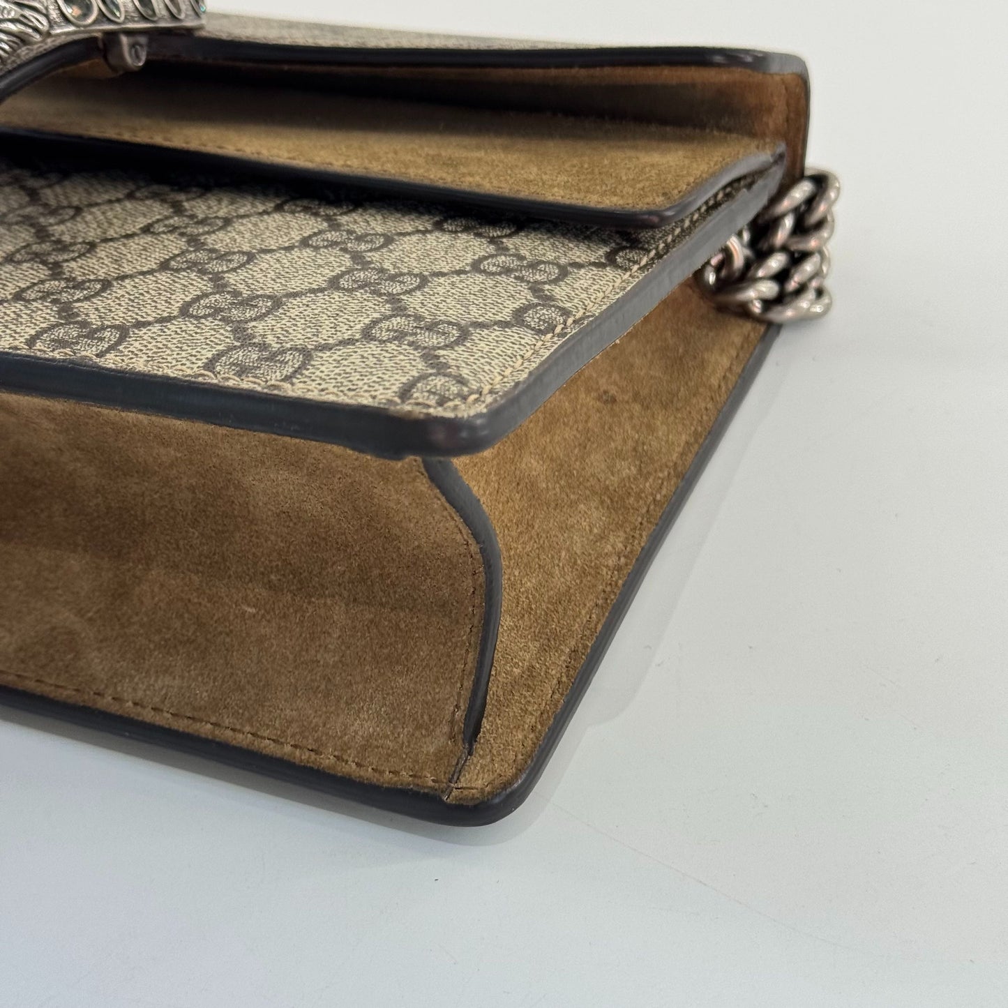 Gucci - Dionysus - GG Supreme canvas with suede trim - Beige with Camel accents - (medium)