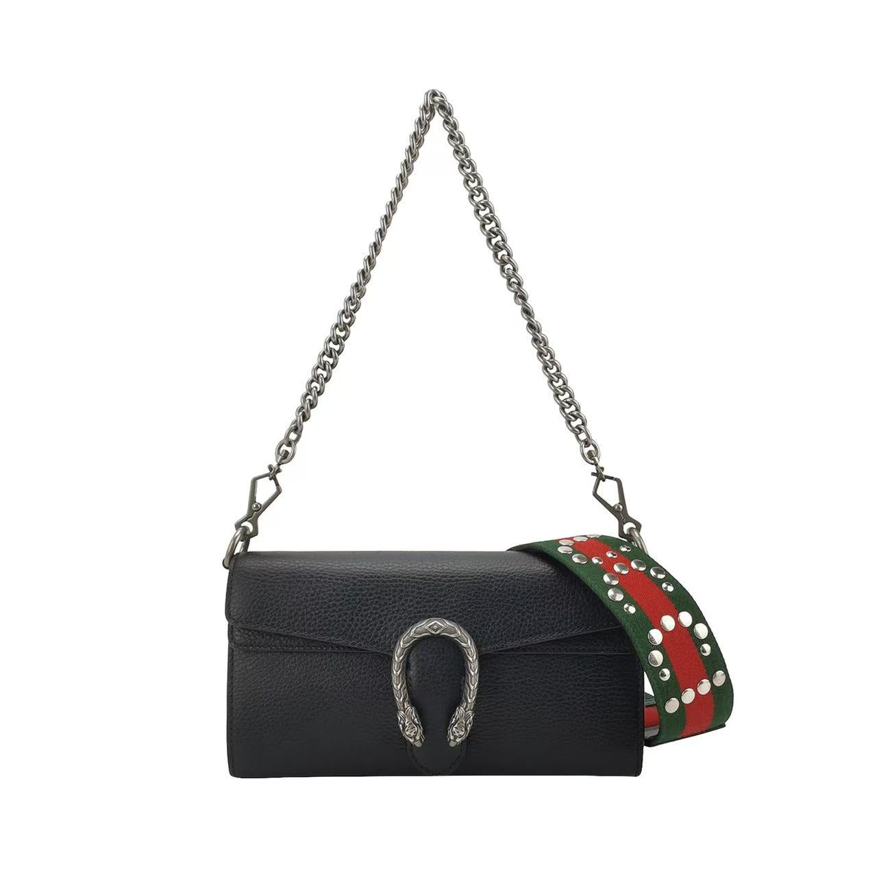 Gucci - Dionysus - Grained leather - Black - (small)