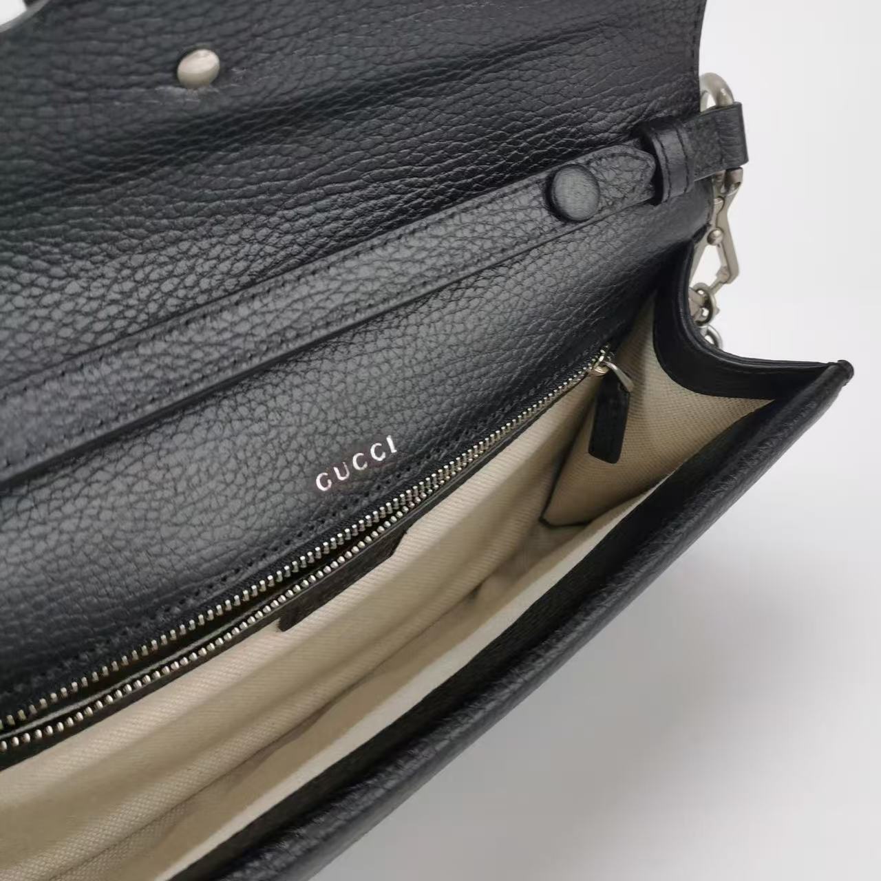 Gucci - Dionysus - Grained leather - Black - (small)