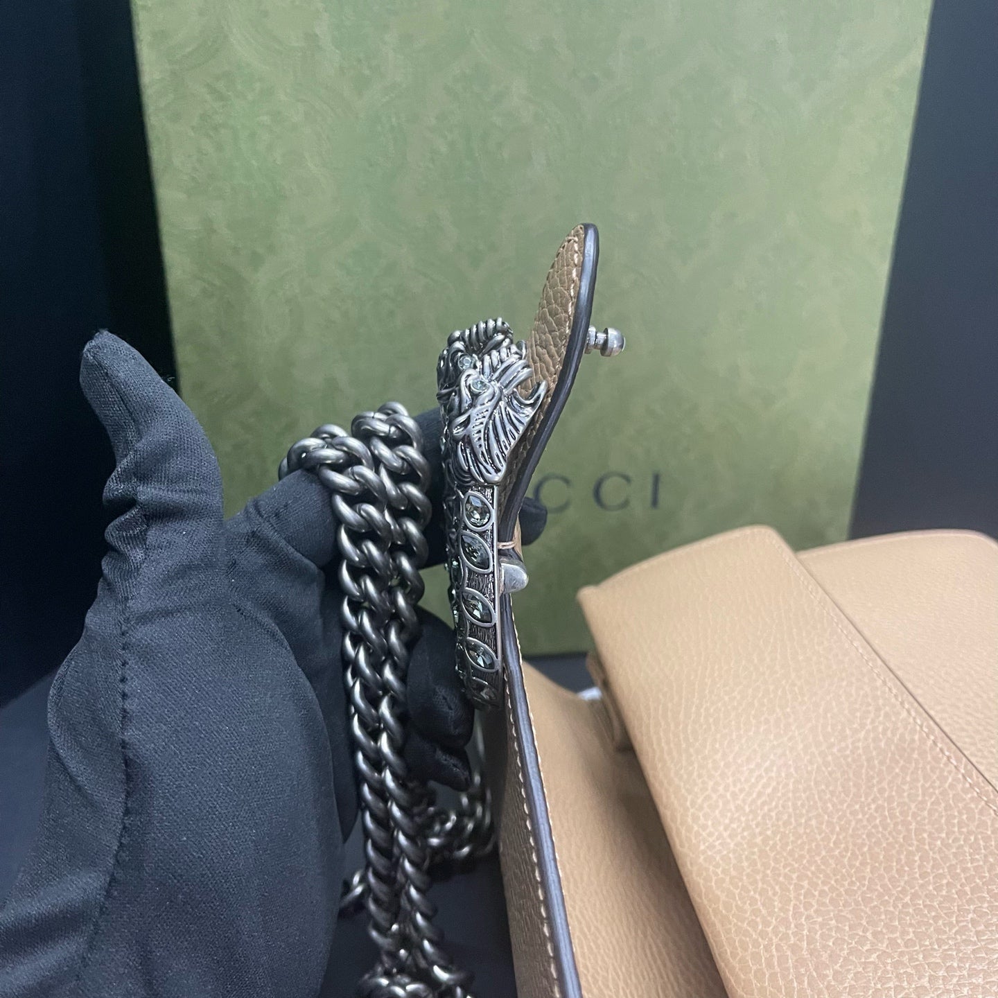 Gucci - Dionysus - Leather - Beige - (small)