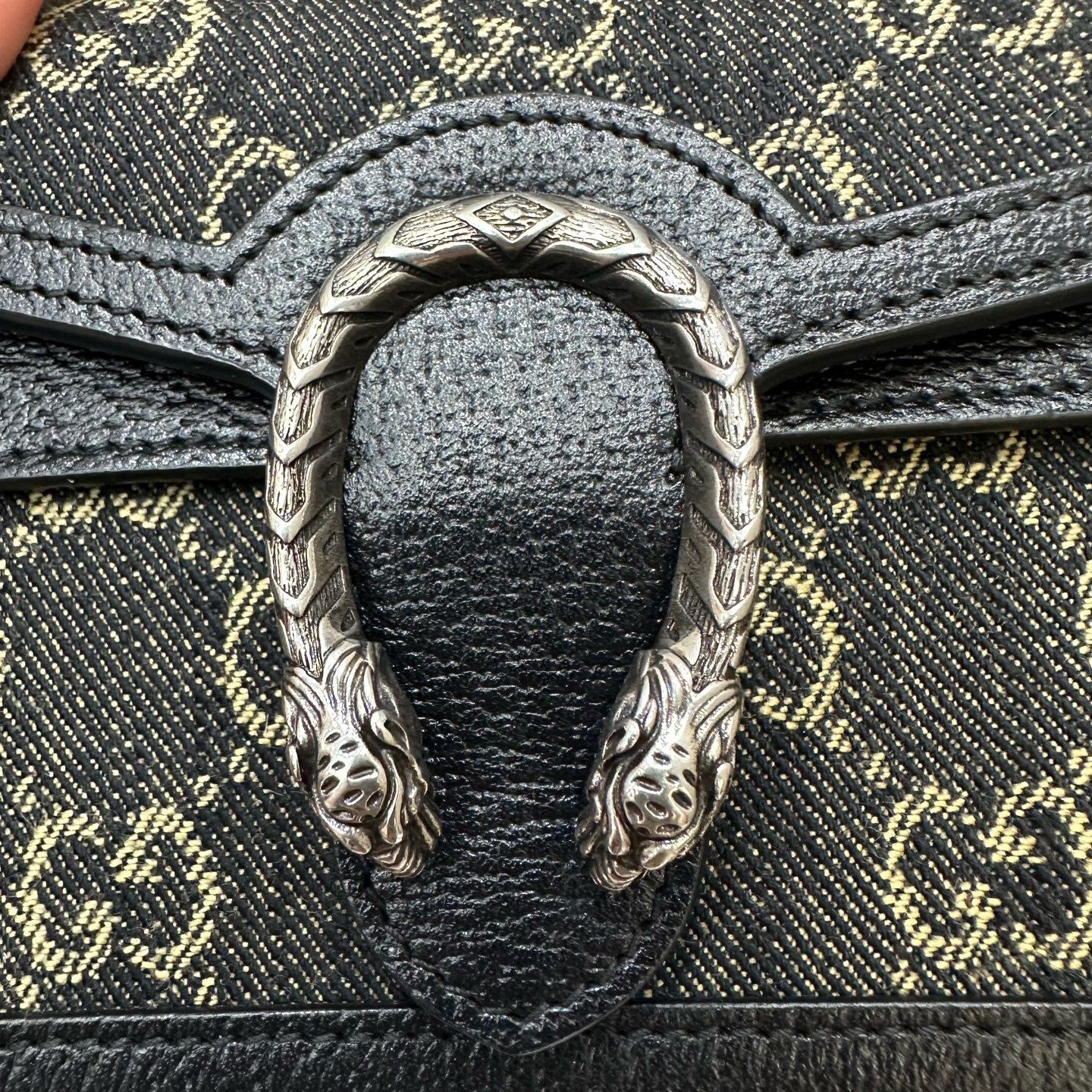 Gucci - Dionysus Mini Bag - Denim with leather trim - Black - (mini)