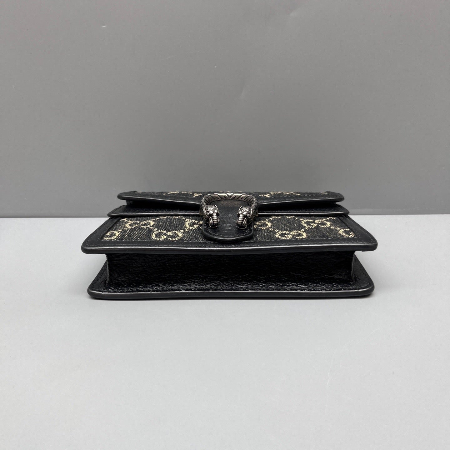 Gucci - Dionysus Mini Chain Bag - Denim and Leather - Black/Beige - (mini)