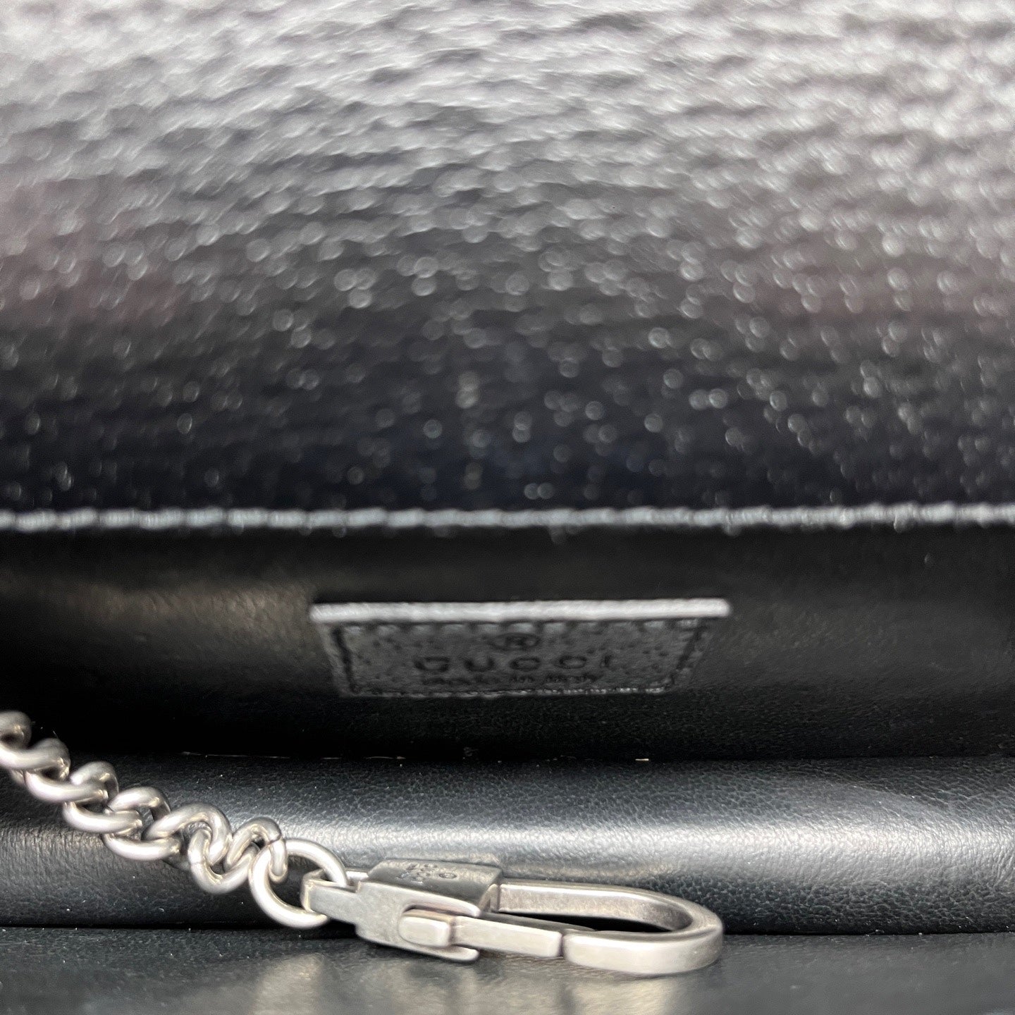Gucci - Dionysus Mini Chain Bag - Denim and Leather - Black/Beige - (mini)