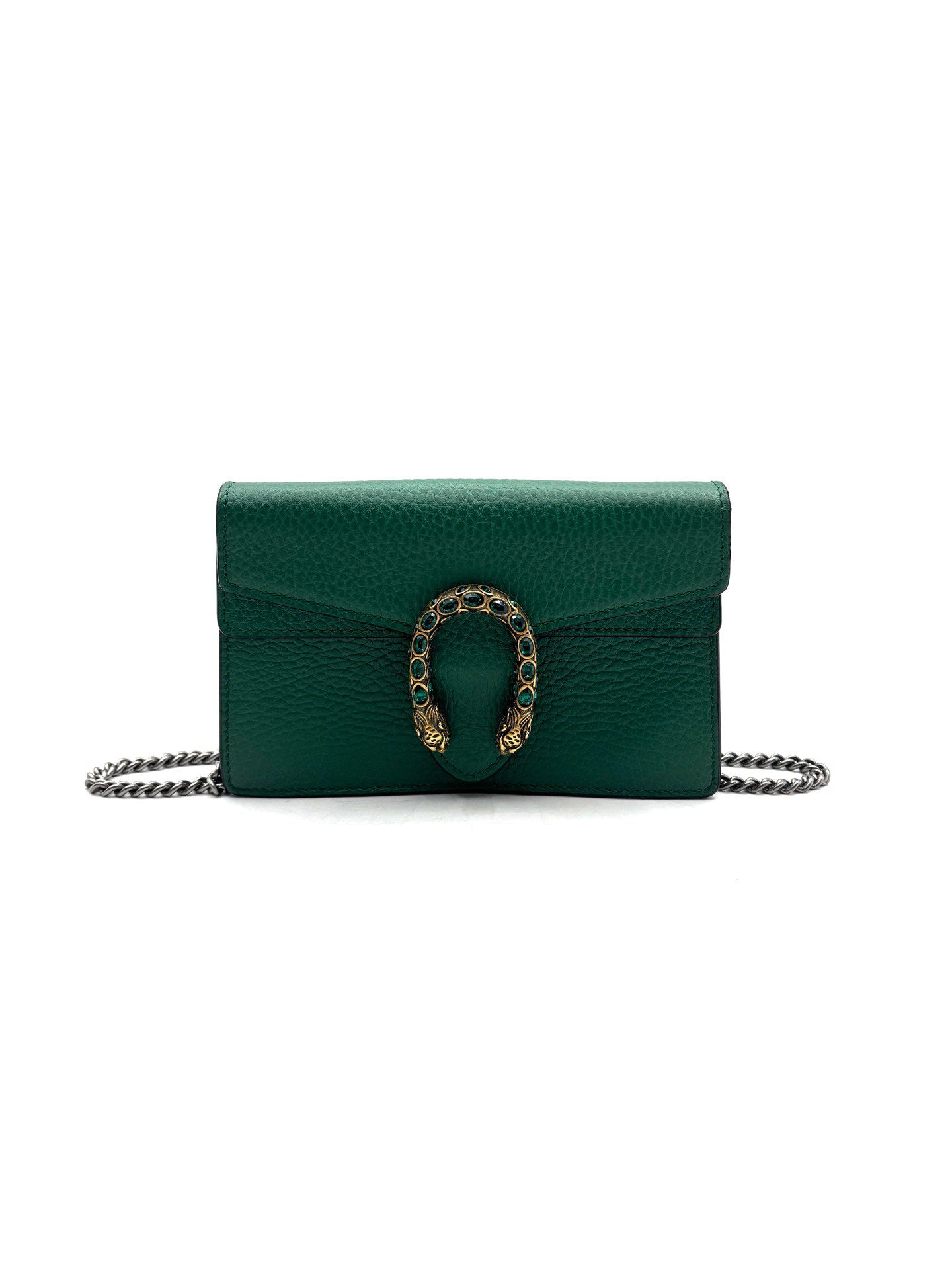 Gucci - Dionysus Mini Chain Wallet - Grained leather - Emerald Green - (mini)