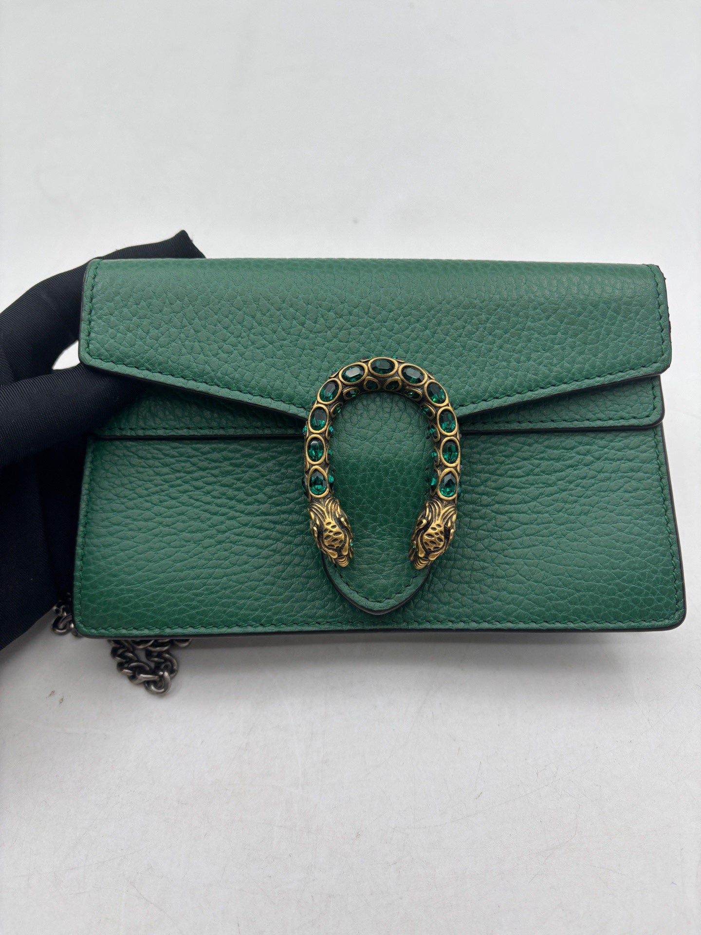 Gucci - Dionysus Mini Chain Wallet - Grained leather - Emerald Green - (mini)