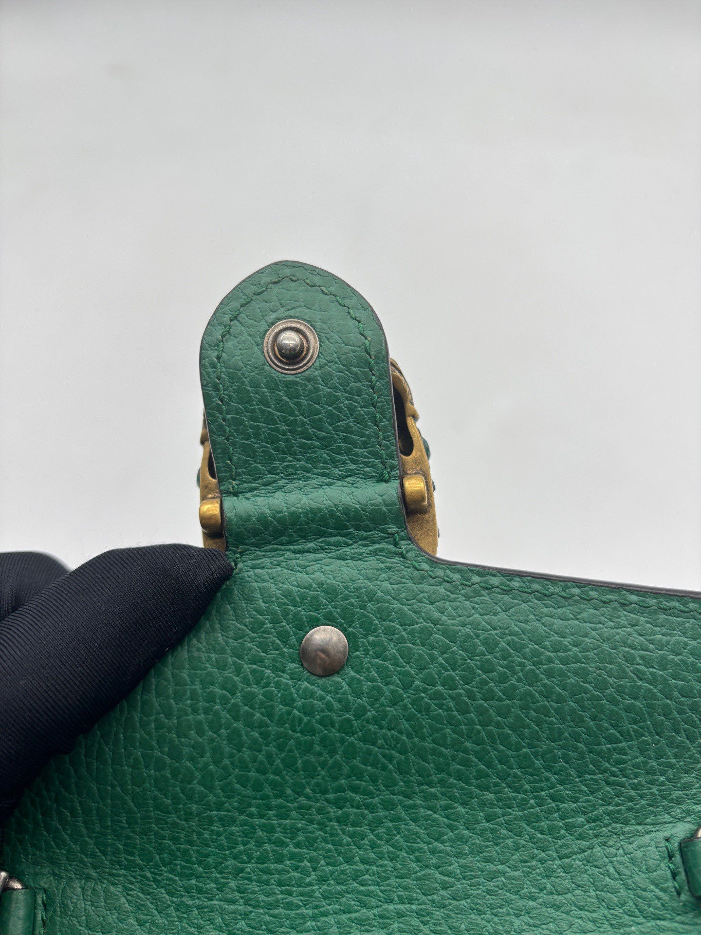 Gucci - Dionysus Mini Chain Wallet - Grained leather - Emerald Green - (mini)