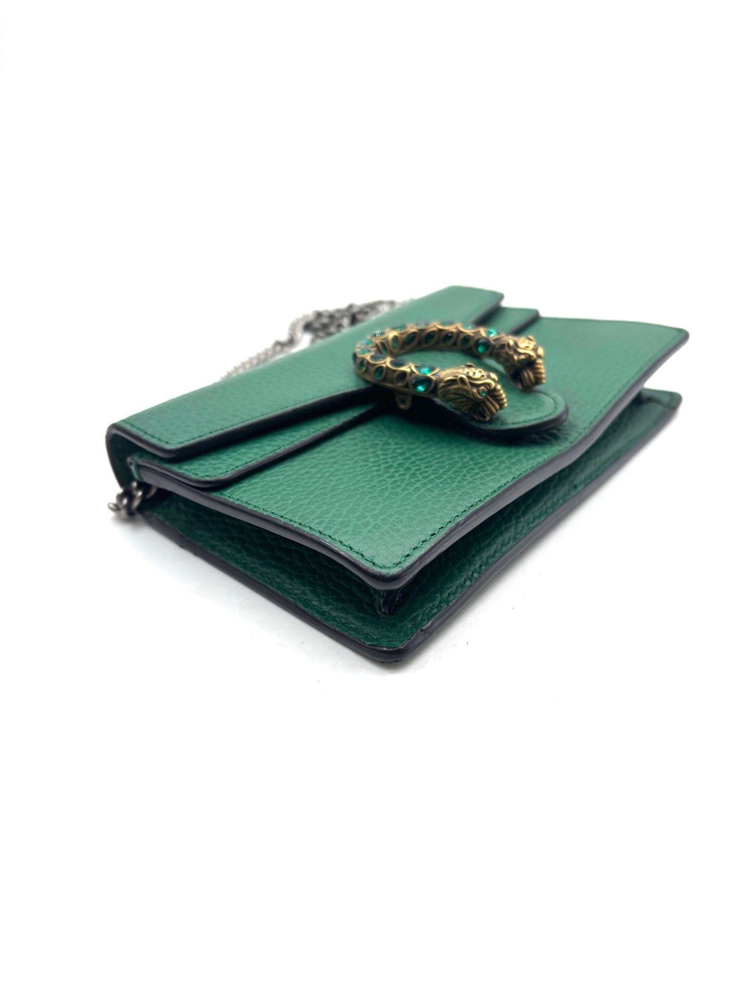 Gucci - Dionysus Mini Chain Wallet - Grained leather - Emerald Green - (mini)