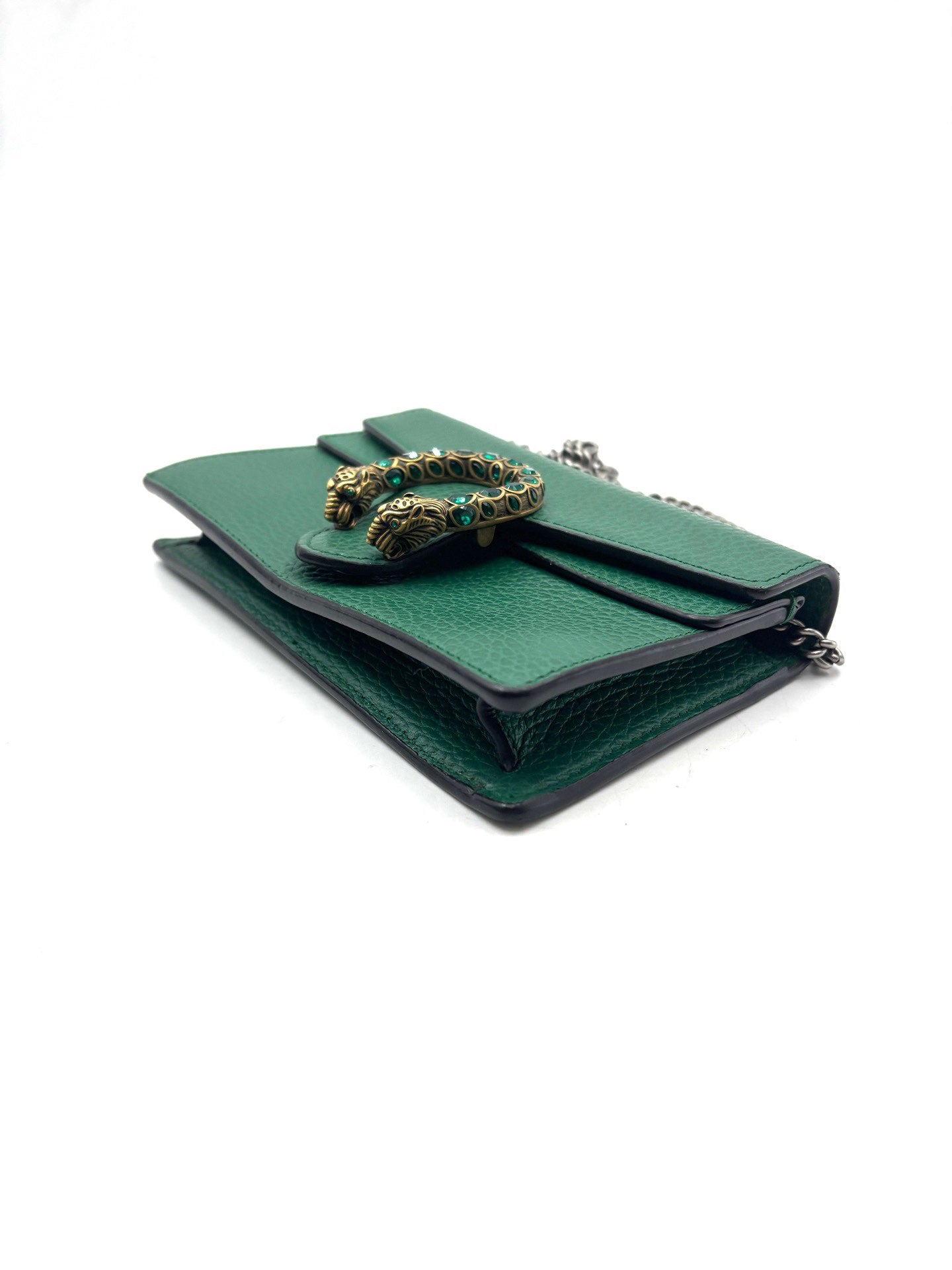 Gucci - Dionysus Mini Chain Wallet - Grained leather - Emerald Green - (mini)