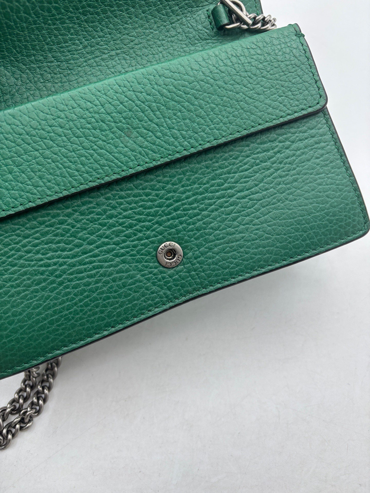 Gucci - Dionysus Mini Chain Wallet - Grained leather - Emerald Green - (mini)