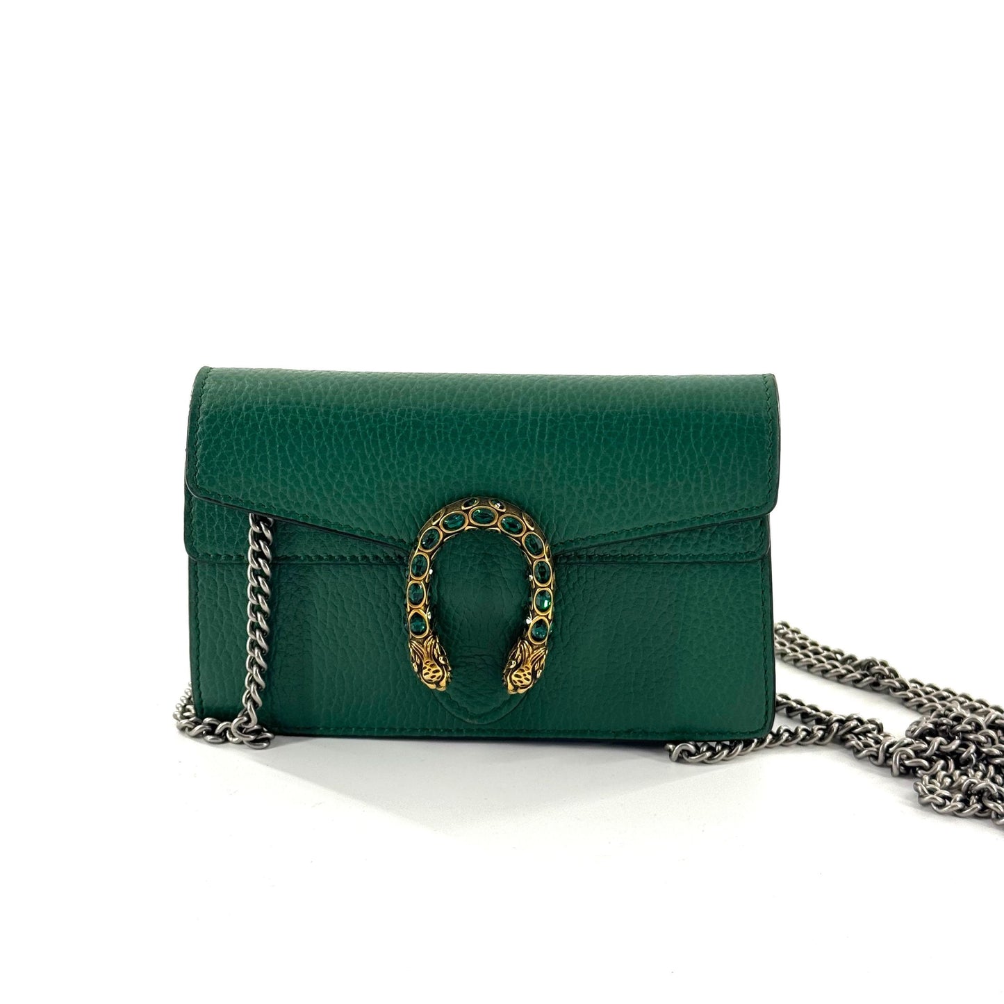 Gucci - Dionysus Mini - Grained leather - Green with Antique Silver-Tone Hardware - (mini)