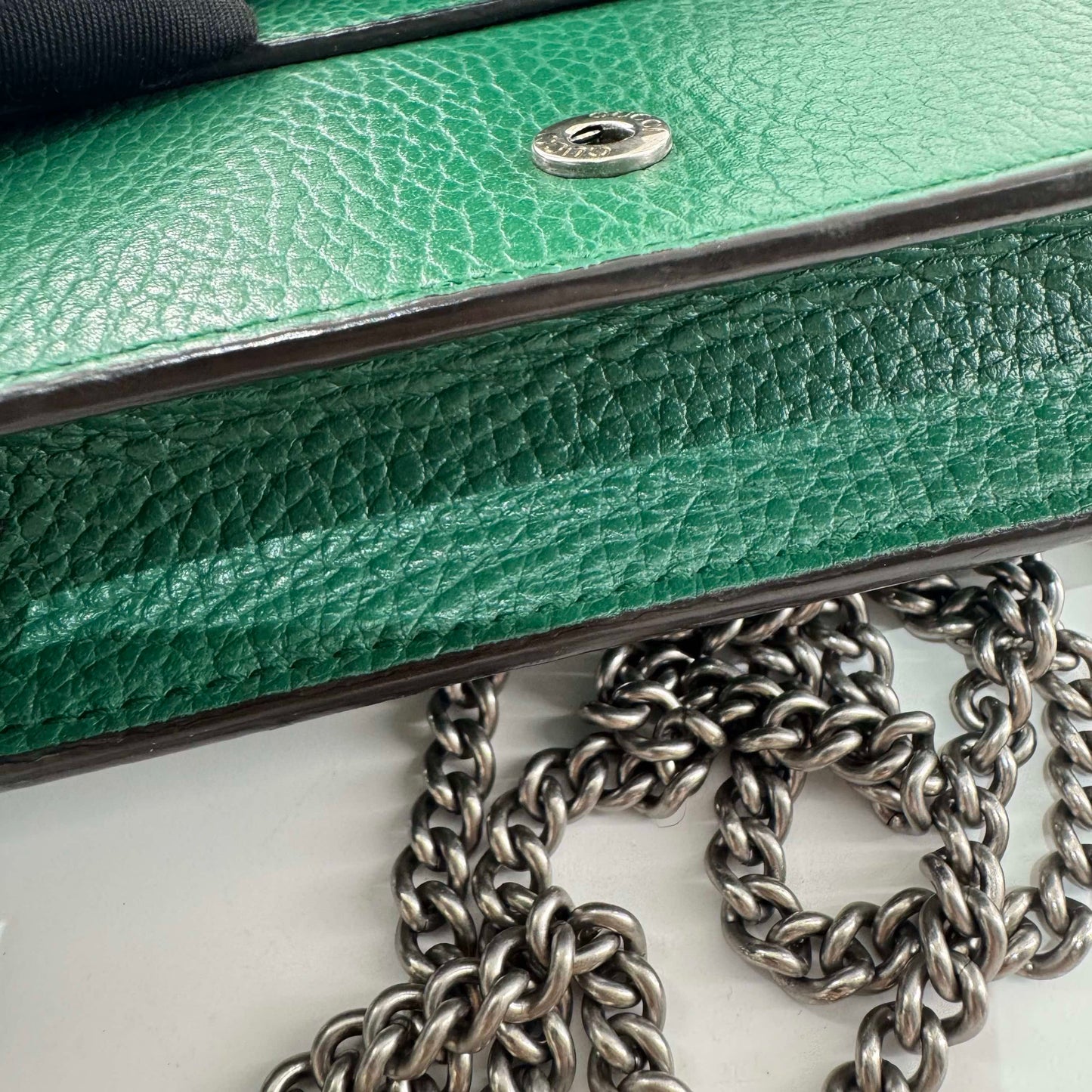 Gucci - Dionysus Mini - Grained leather - Green with Antique Silver-Tone Hardware - (mini)