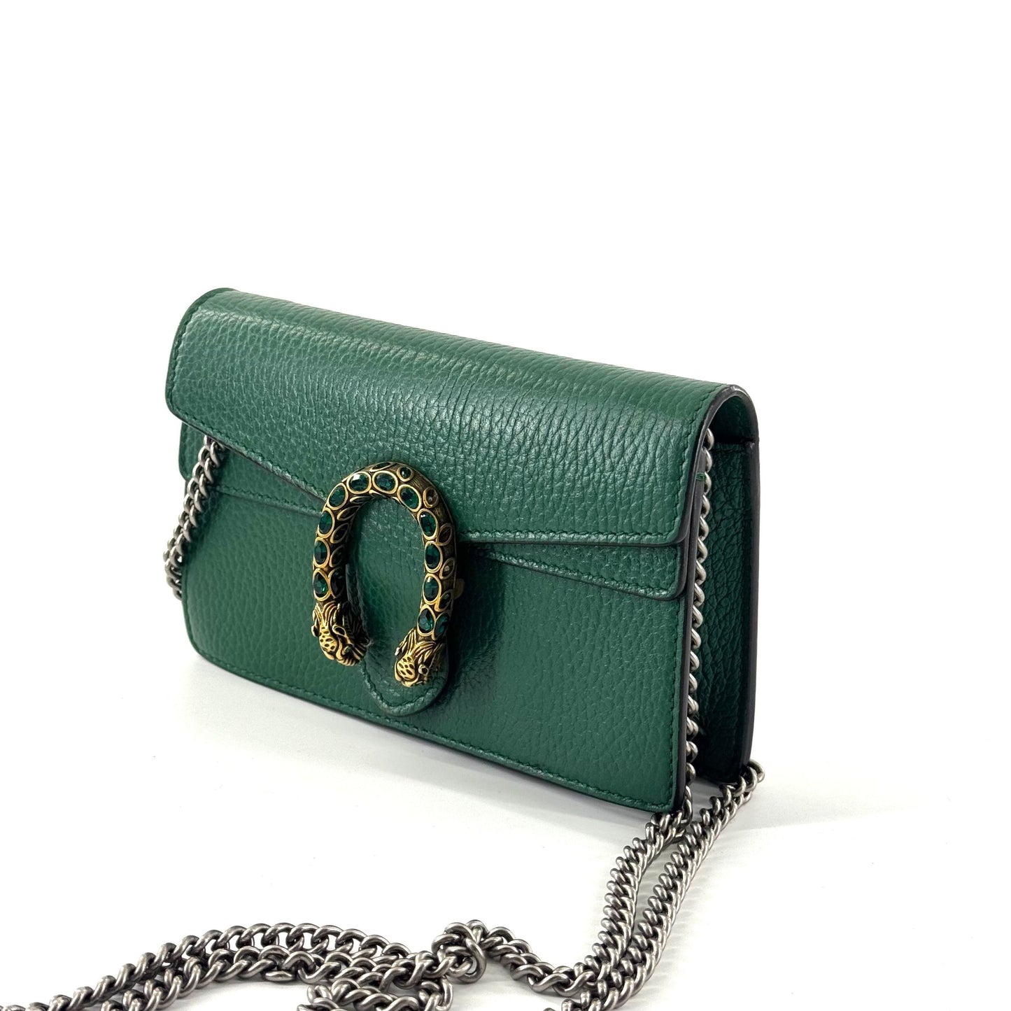 Gucci - Dionysus Mini - Grained leather - Green with Antique Silver-Tone Hardware - (mini)