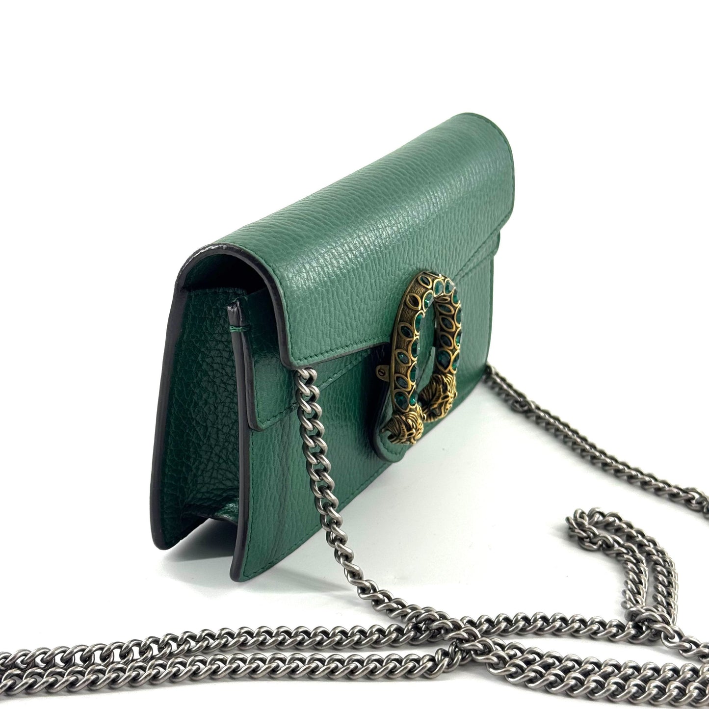 Gucci - Dionysus Mini - Grained leather - Green with Antique Silver-Tone Hardware - (mini)