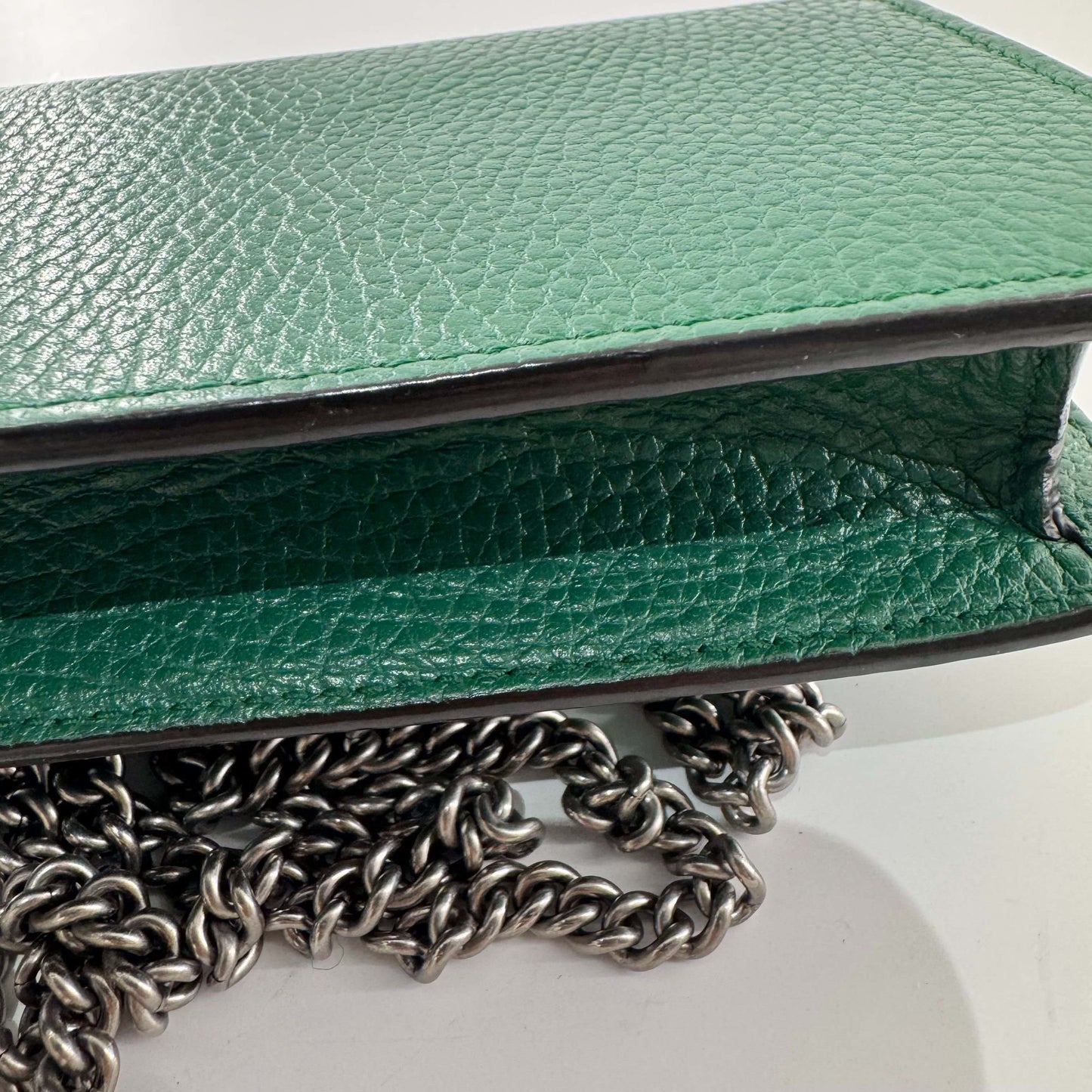 Gucci - Dionysus Mini - Grained leather - Green with Antique Silver-Tone Hardware - (mini)