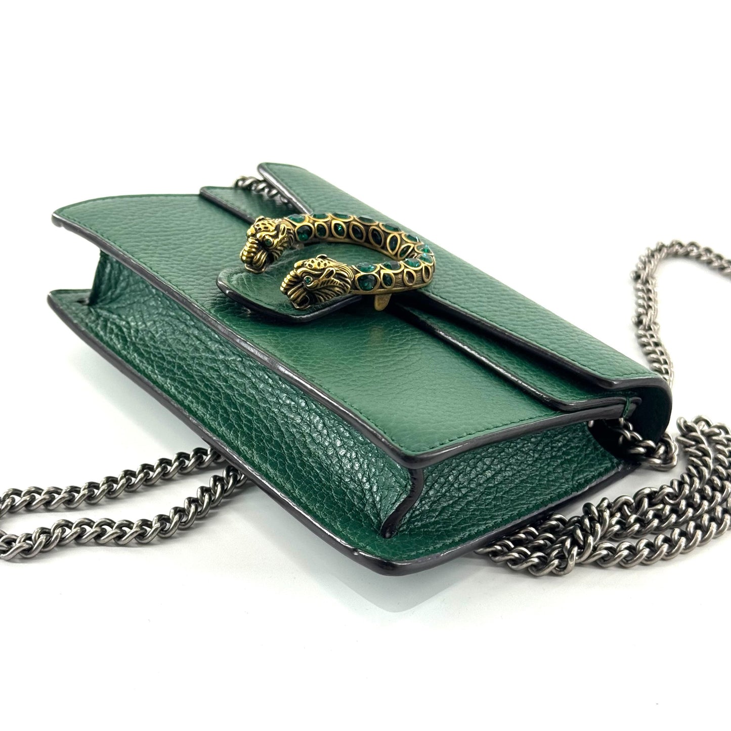 Gucci - Dionysus Mini - Grained leather - Green with Antique Silver-Tone Hardware - (mini)