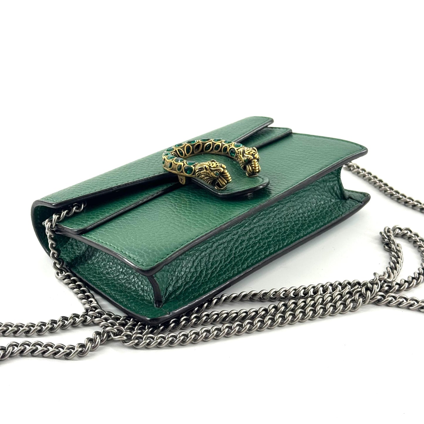 Gucci - Dionysus Mini - Grained leather - Green with Antique Silver-Tone Hardware - (mini)