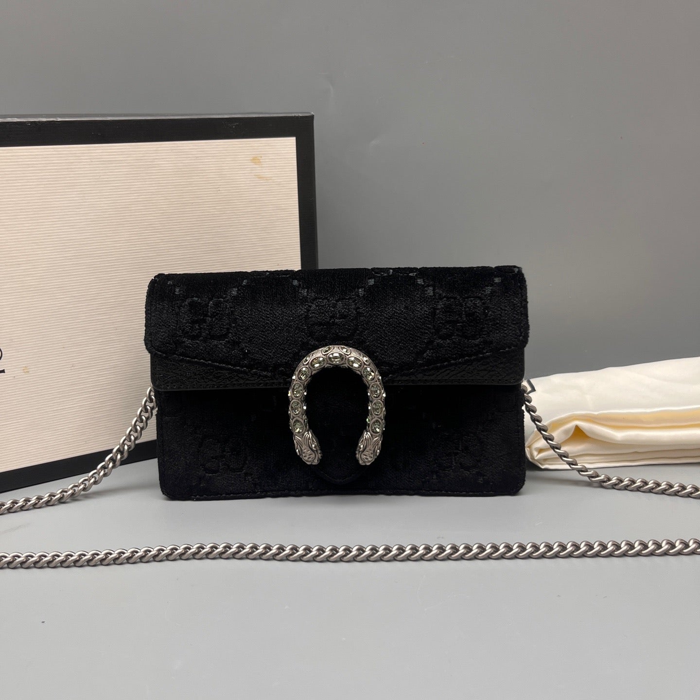 Gucci - Dionysus Mini - Velvet - Black - (mini)