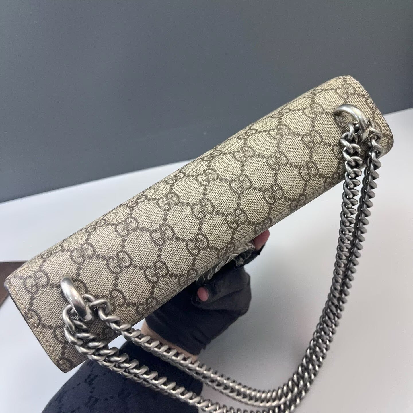 Gucci - Dionysus Shoulder Bag - GG Supreme canvas, suede - Beige, Brown - (medium)