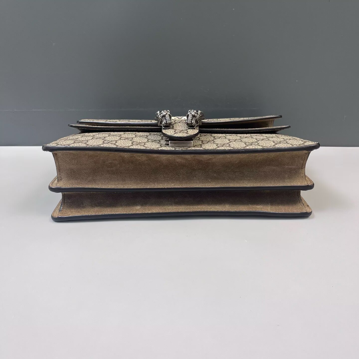 Gucci - Dionysus Shoulder Bag - GG Supreme canvas, suede - Beige, Brown - (medium)