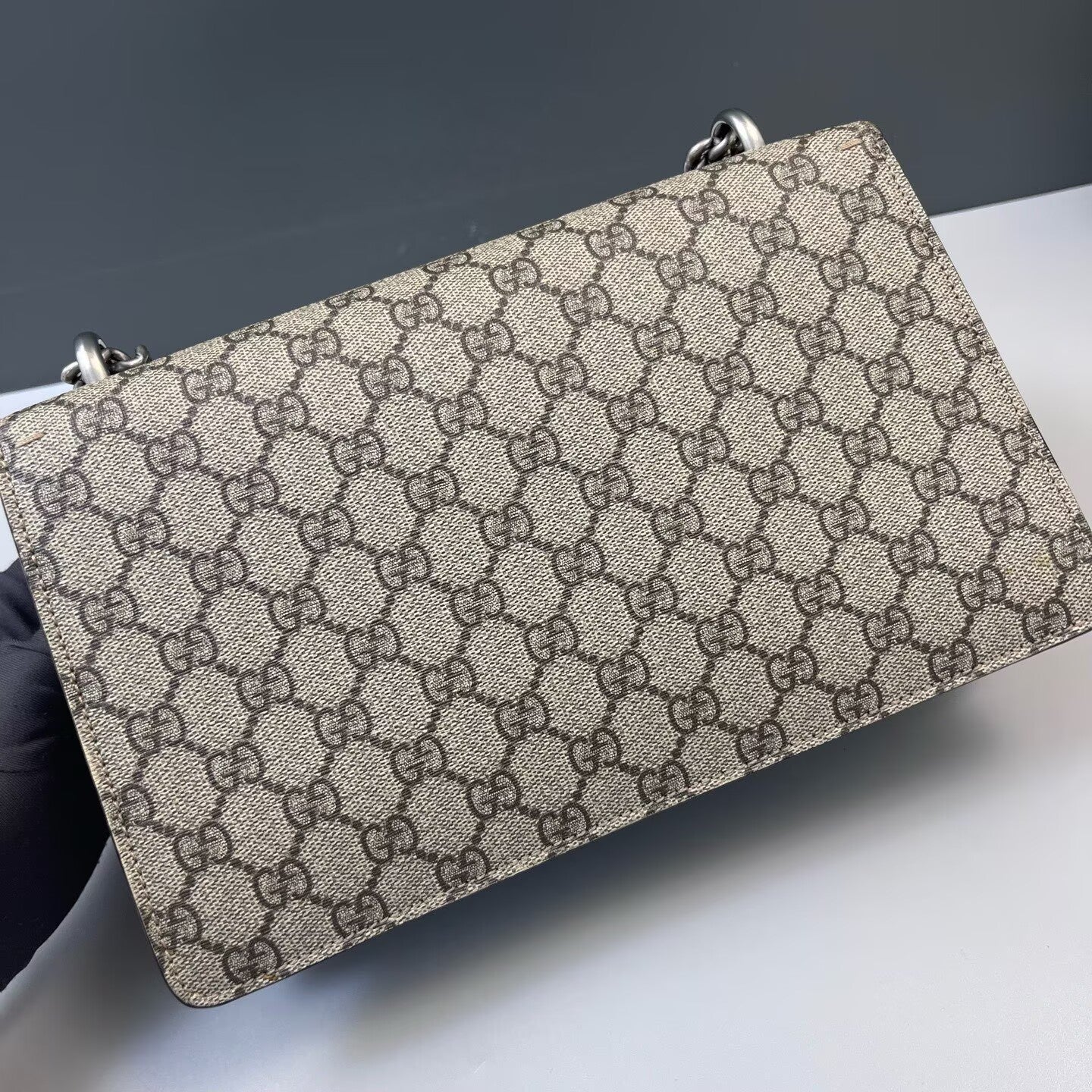 Gucci - Dionysus Shoulder Bag - GG Supreme canvas, suede - Beige, Brown - (medium)