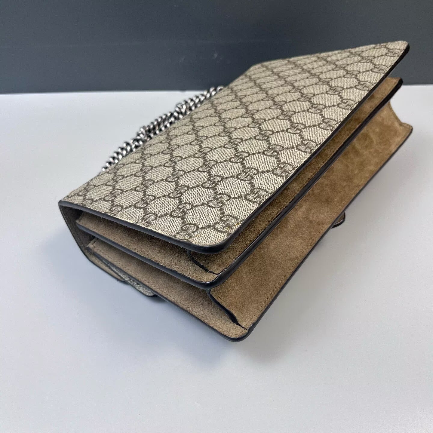 Gucci - Dionysus Shoulder Bag - GG Supreme canvas, suede - Beige, Brown - (medium)