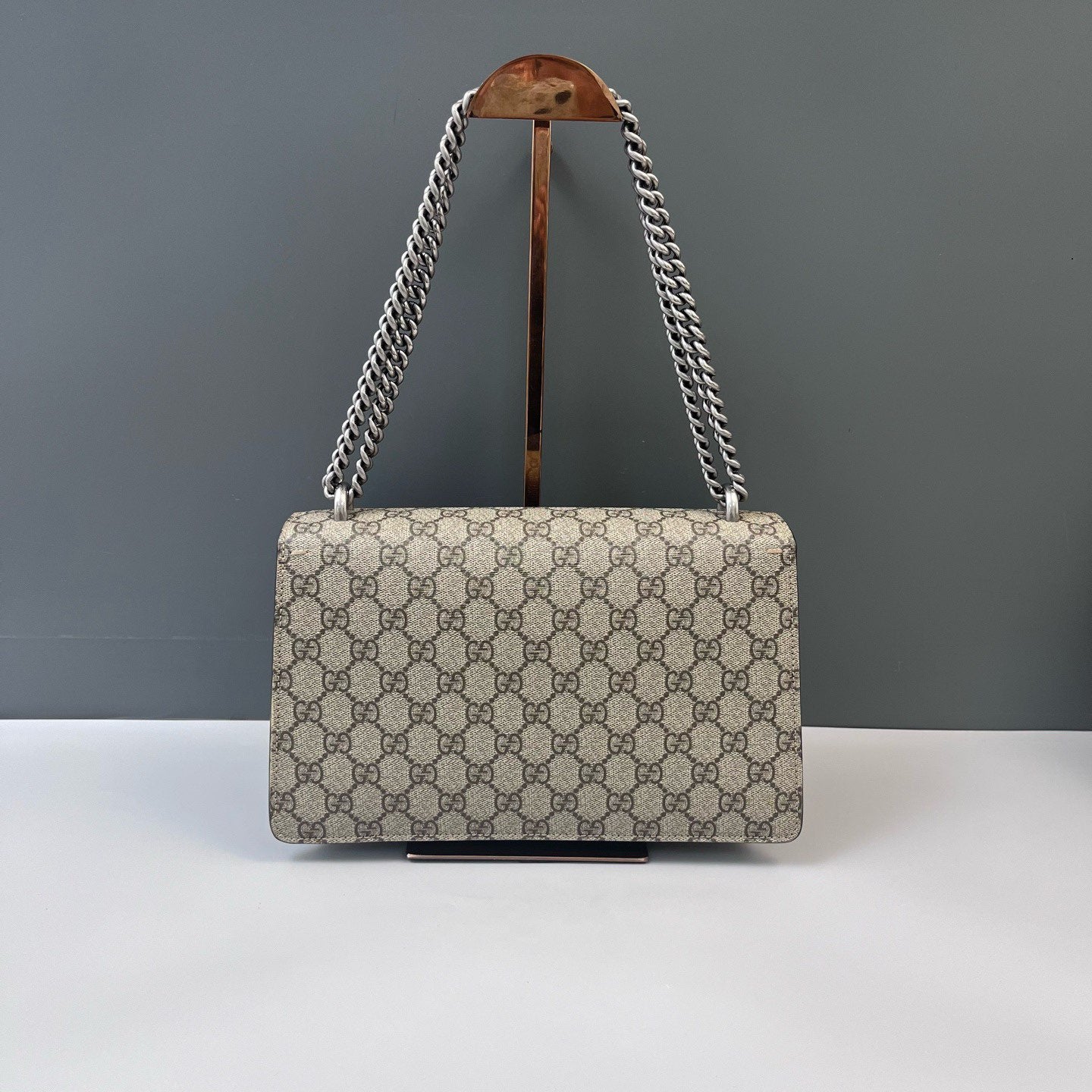 Gucci - Dionysus Shoulder Bag - GG Supreme canvas, suede - Beige, Brown - (medium)