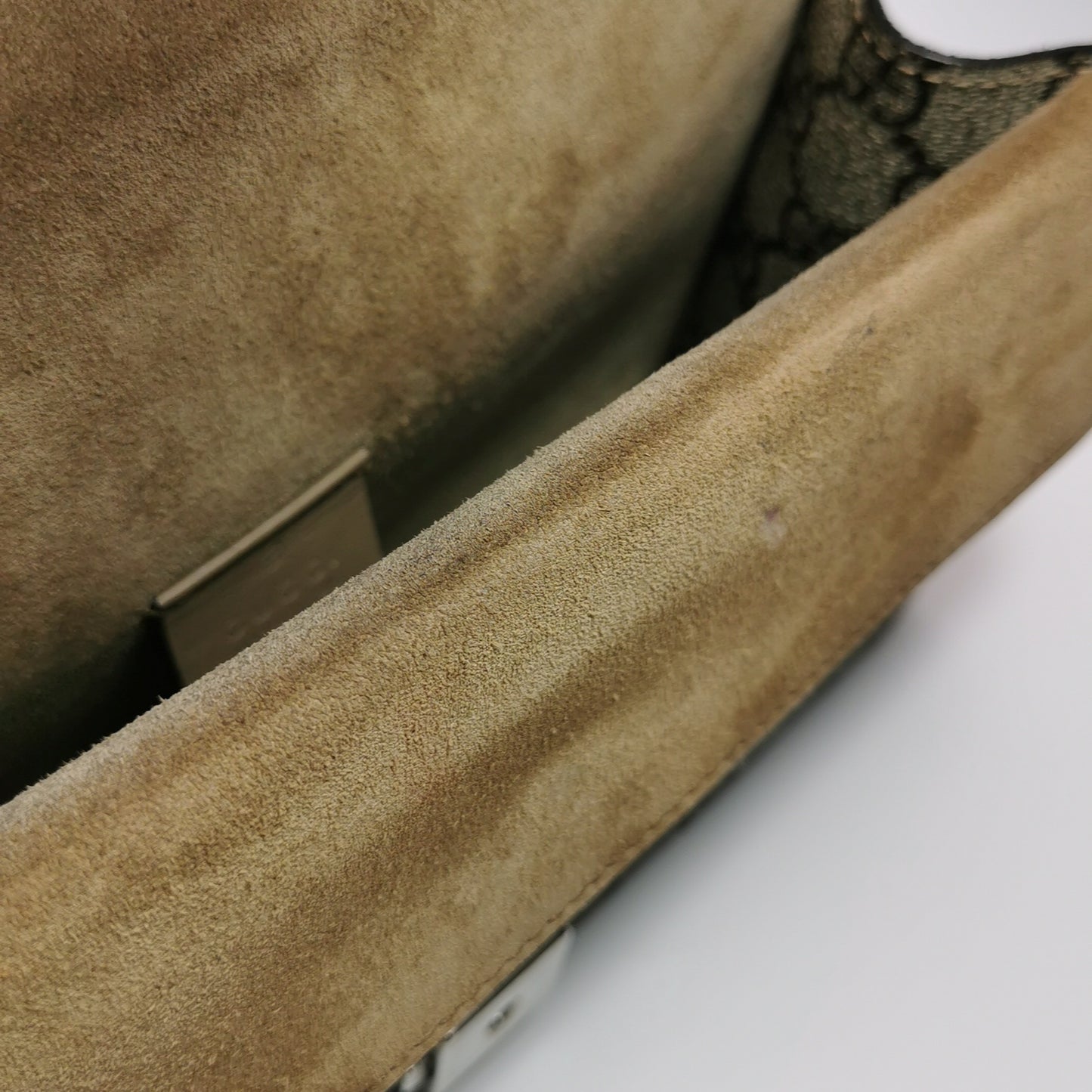 Gucci - Dionysus Shoulder Bag - GG Supreme canvas with suede trim - Beige and Camel with Brown GG Monogram - (Medium)