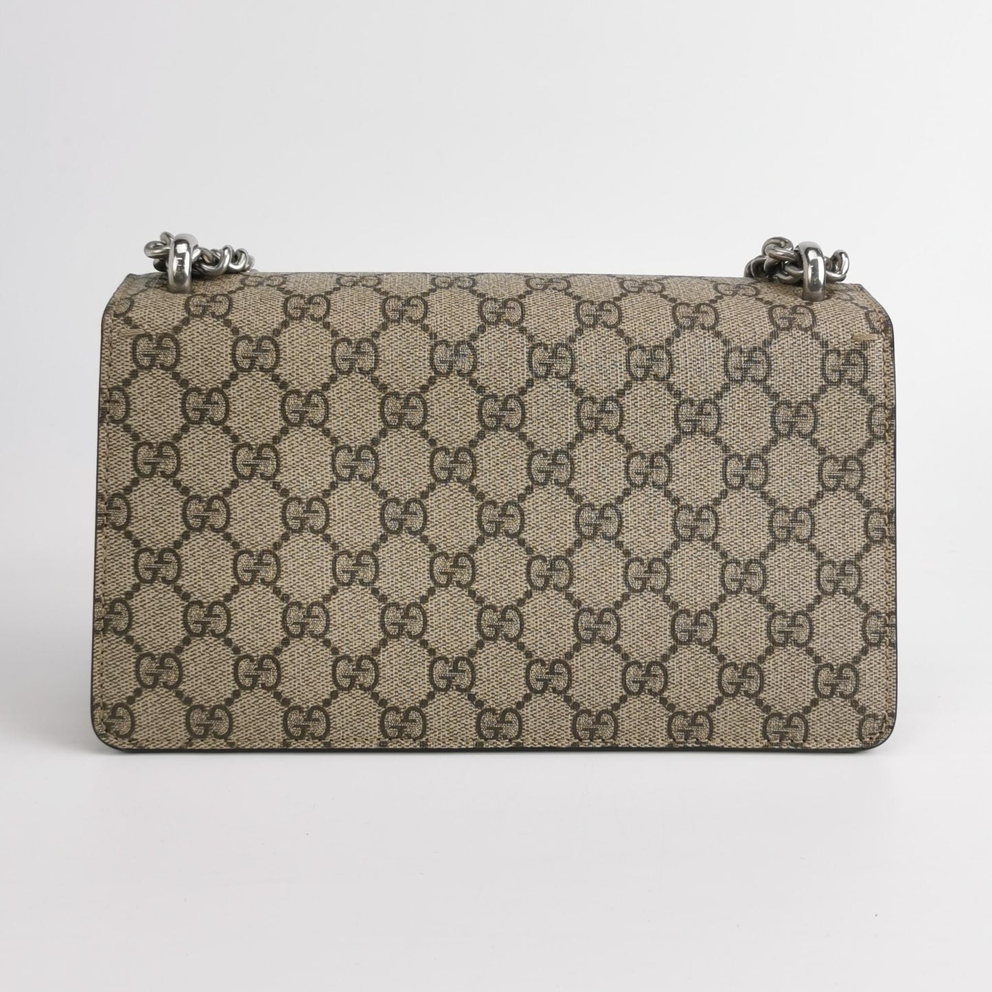 Gucci - Dionysus Shoulder Bag - GG Supreme canvas with suede trim - Beige and Camel with Brown GG Monogram - (Medium)