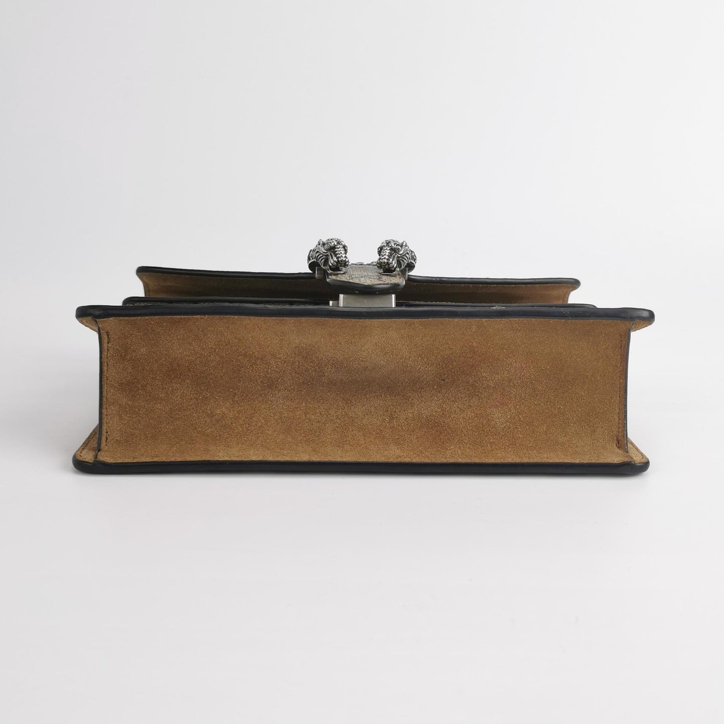 Gucci - Dionysus Shoulder Bag - GG Supreme canvas with suede trim - Beige and Camel with Brown GG Monogram - (Medium)